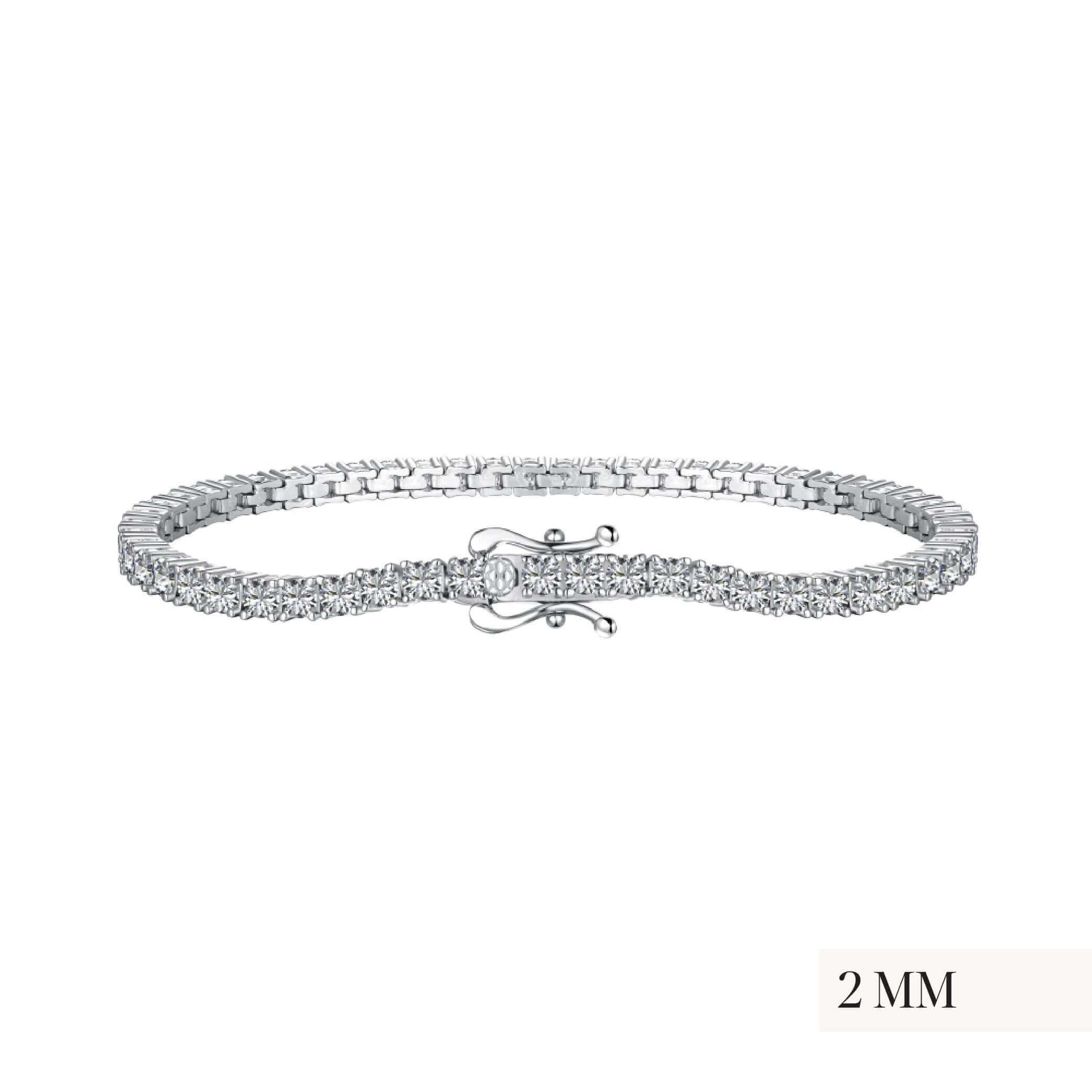 Viviana Halil Women's The Petite Luxxe Tenné Premium Zirconia Bracelet In Sterling Silver Size Two Mm