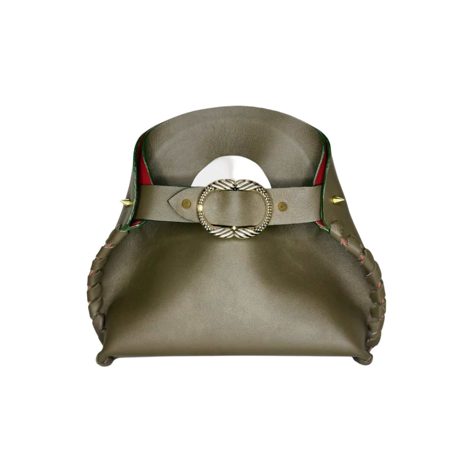 Ruj Heritage Women's Green Mini Madeleine Bag Olive In Green