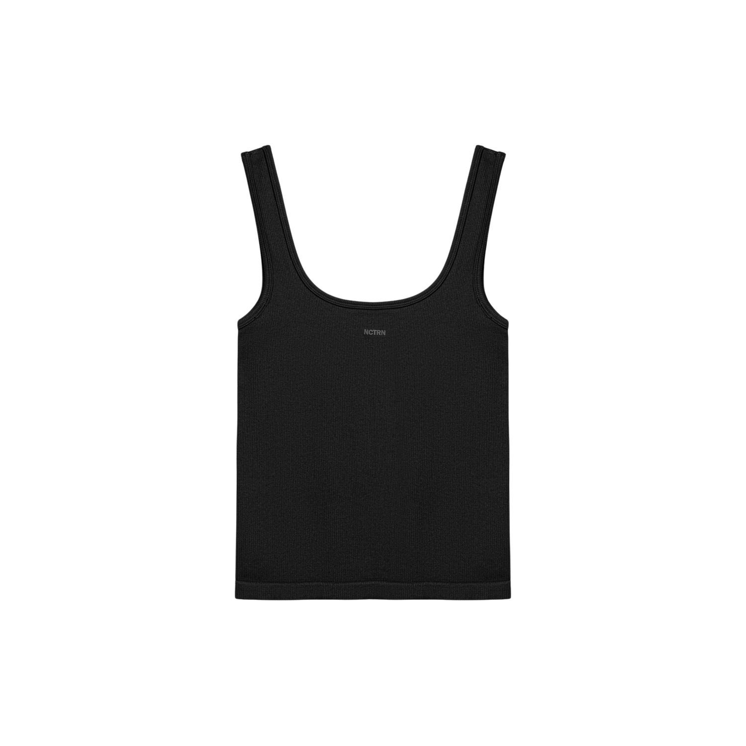 Nocturne Women's Black Printed Sleeveless Crop Top In Black