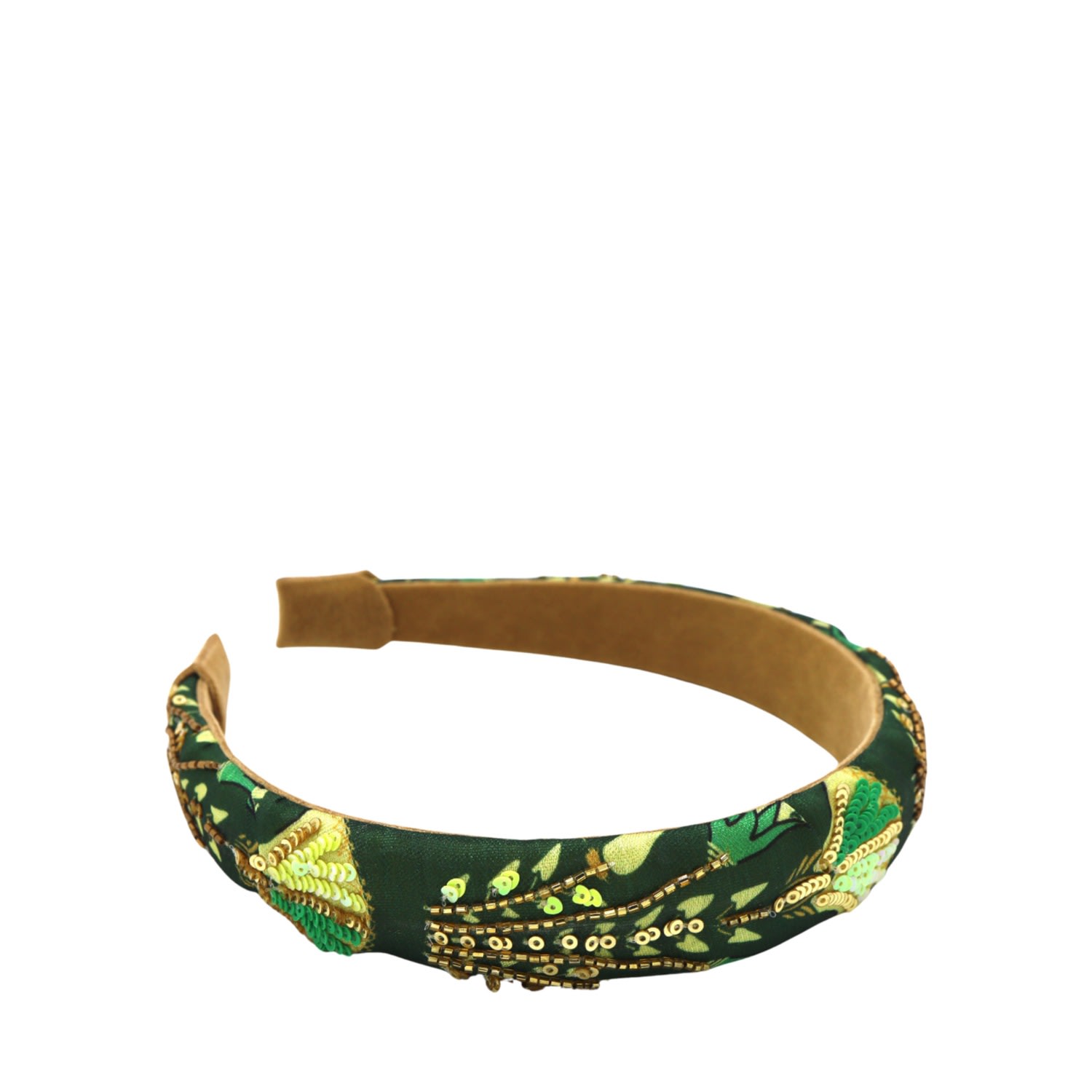 Women’s Green / Brown Lily Headband Simitri