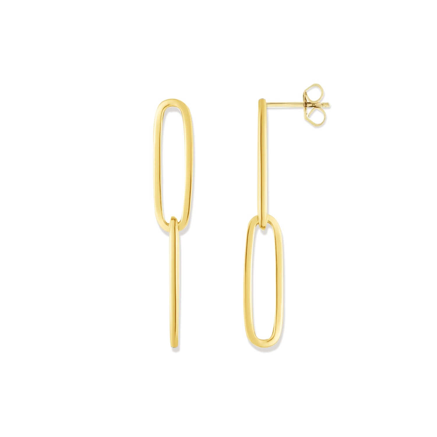 Women’s Gold Lela Link Drop Earrings Rosario Navia