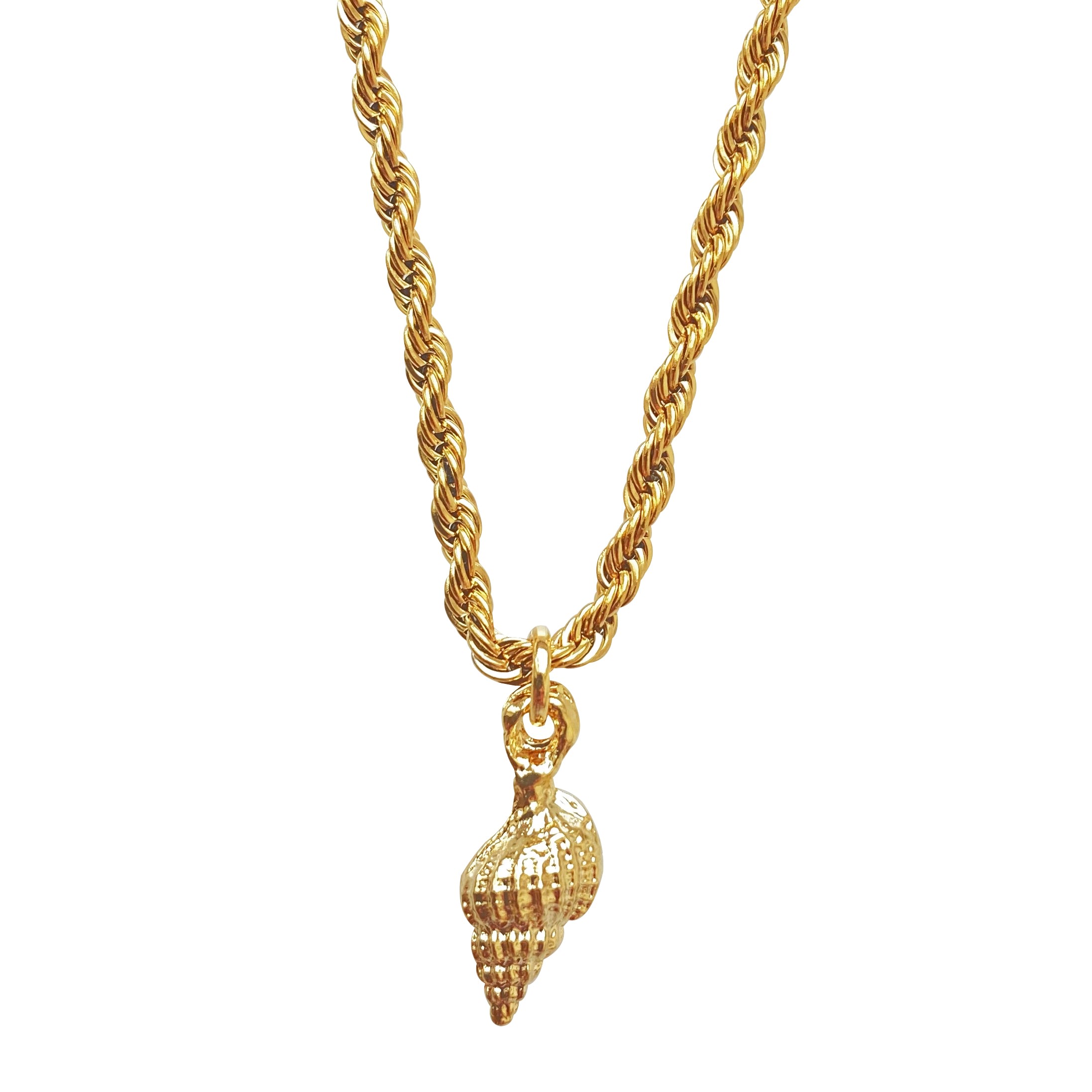 Smilla Brav Women's Gold Shell Necklace Valletta In Gold