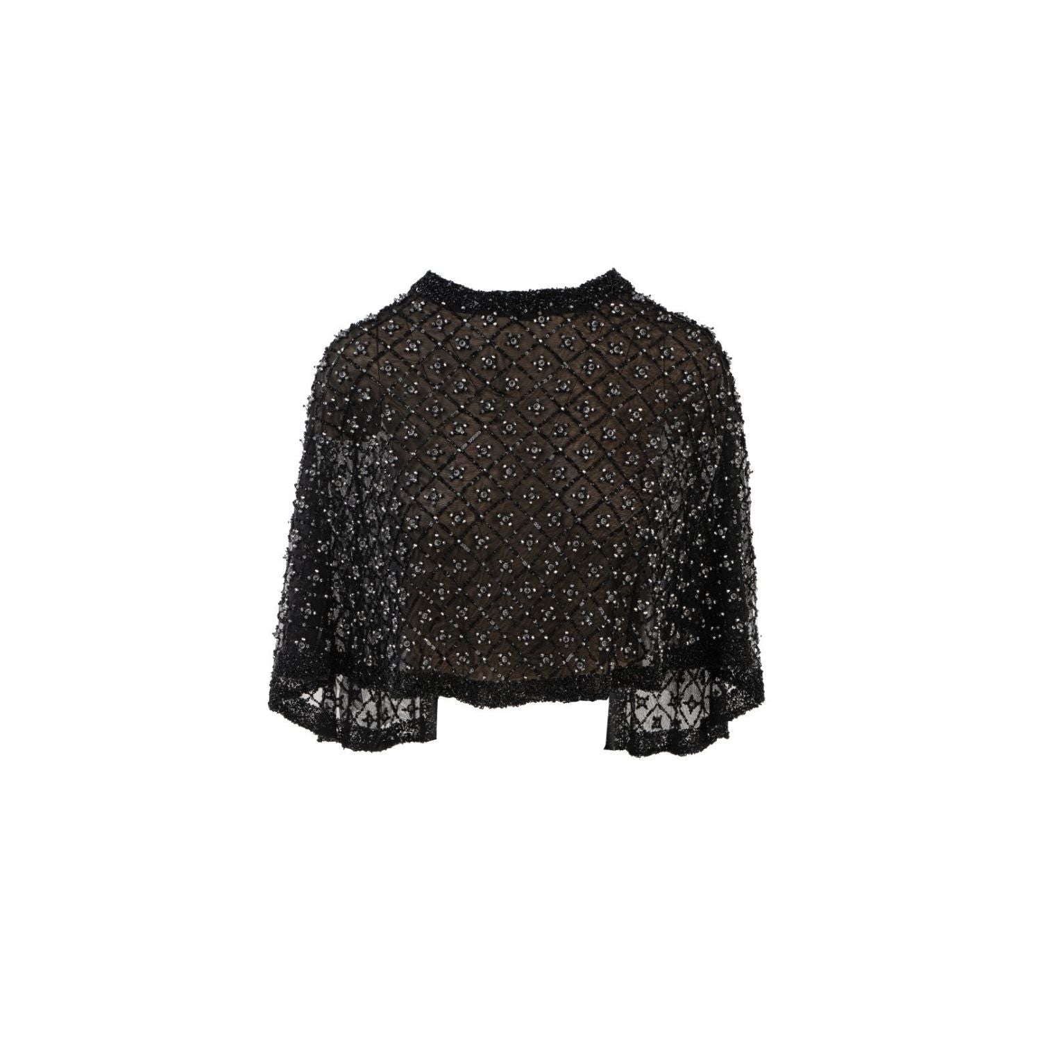 Mammu Couture Women's Cape Tiffany - Black In Black