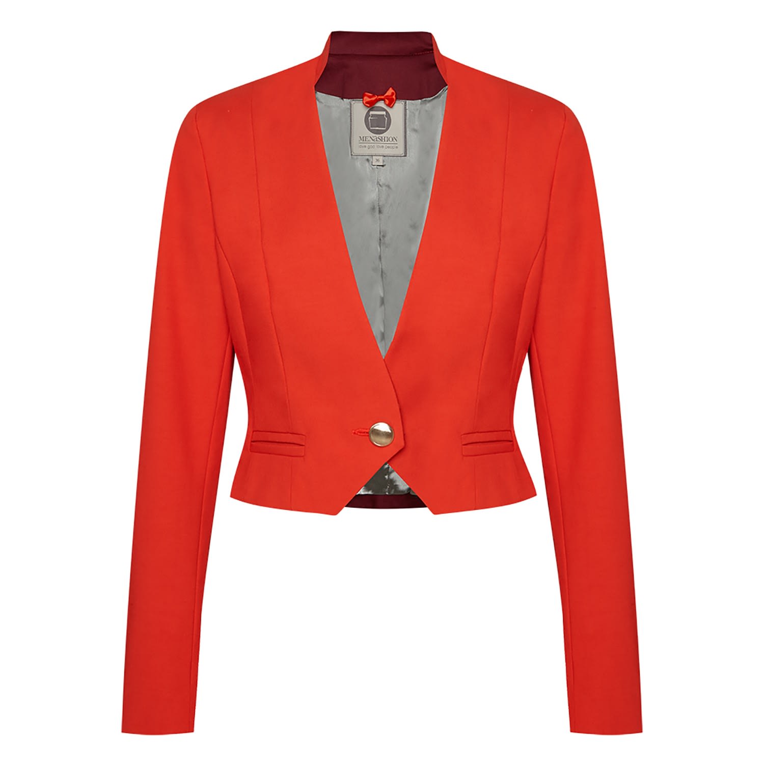 red short blazer