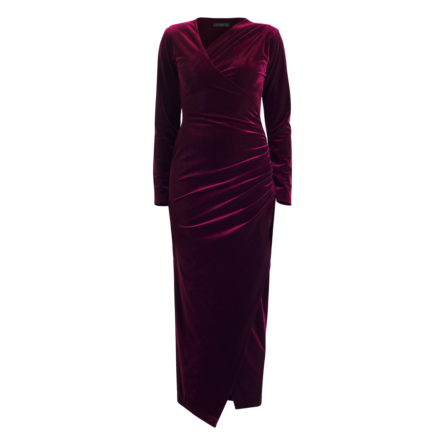 Women’s Pink / Purple Zima Plum Velvet Dress Medium Meem Label