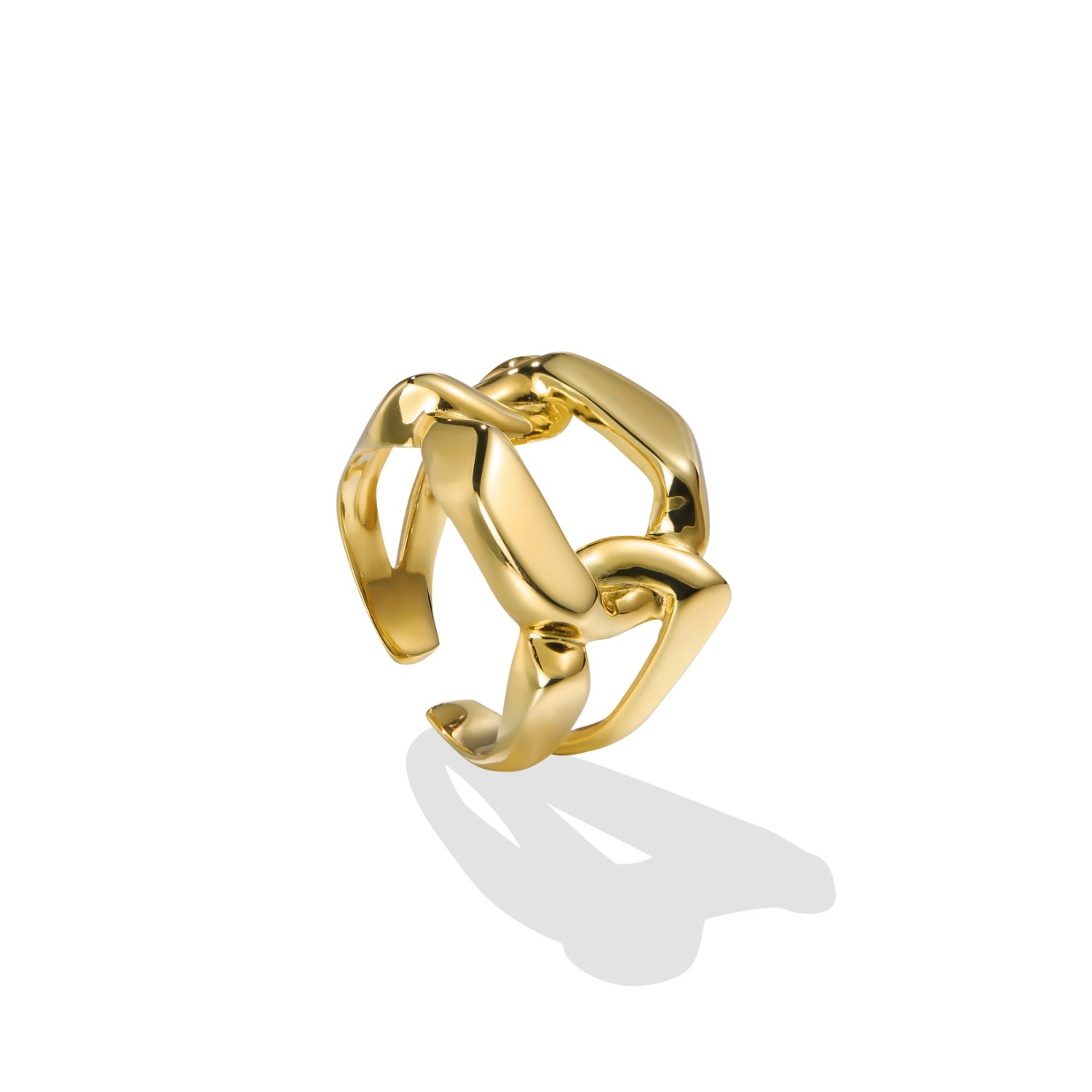 Women’s Thar Ring - 18K Gold Vermeil Lait & Lune