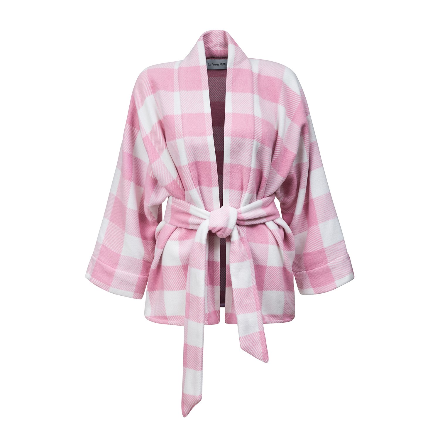 La Femme Mimi Women's Pink / Purple / White Kimono Pink And White In Pink/purple/white