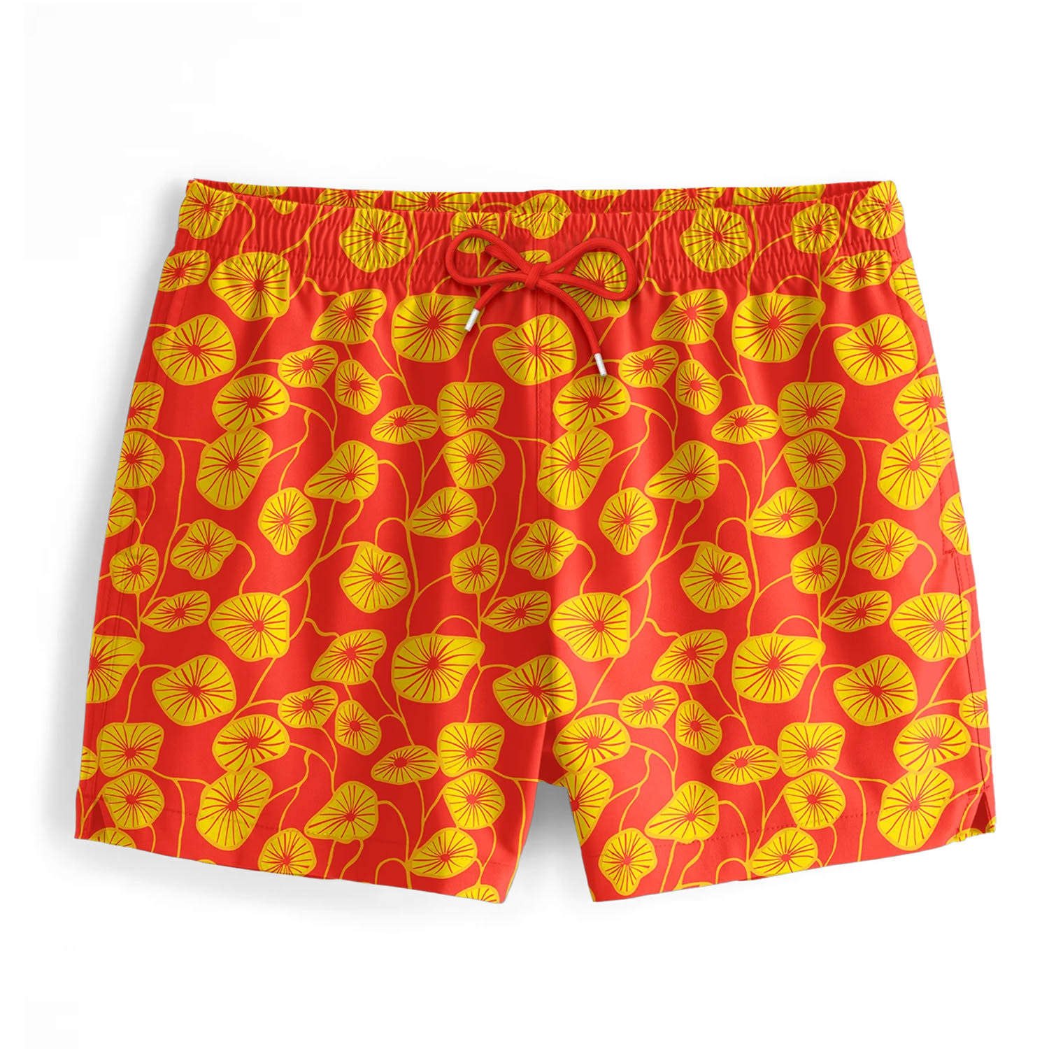 Aloha From Deer Men's Yellow / Orange Flora Red Swimming Shorts In Yellow/orange