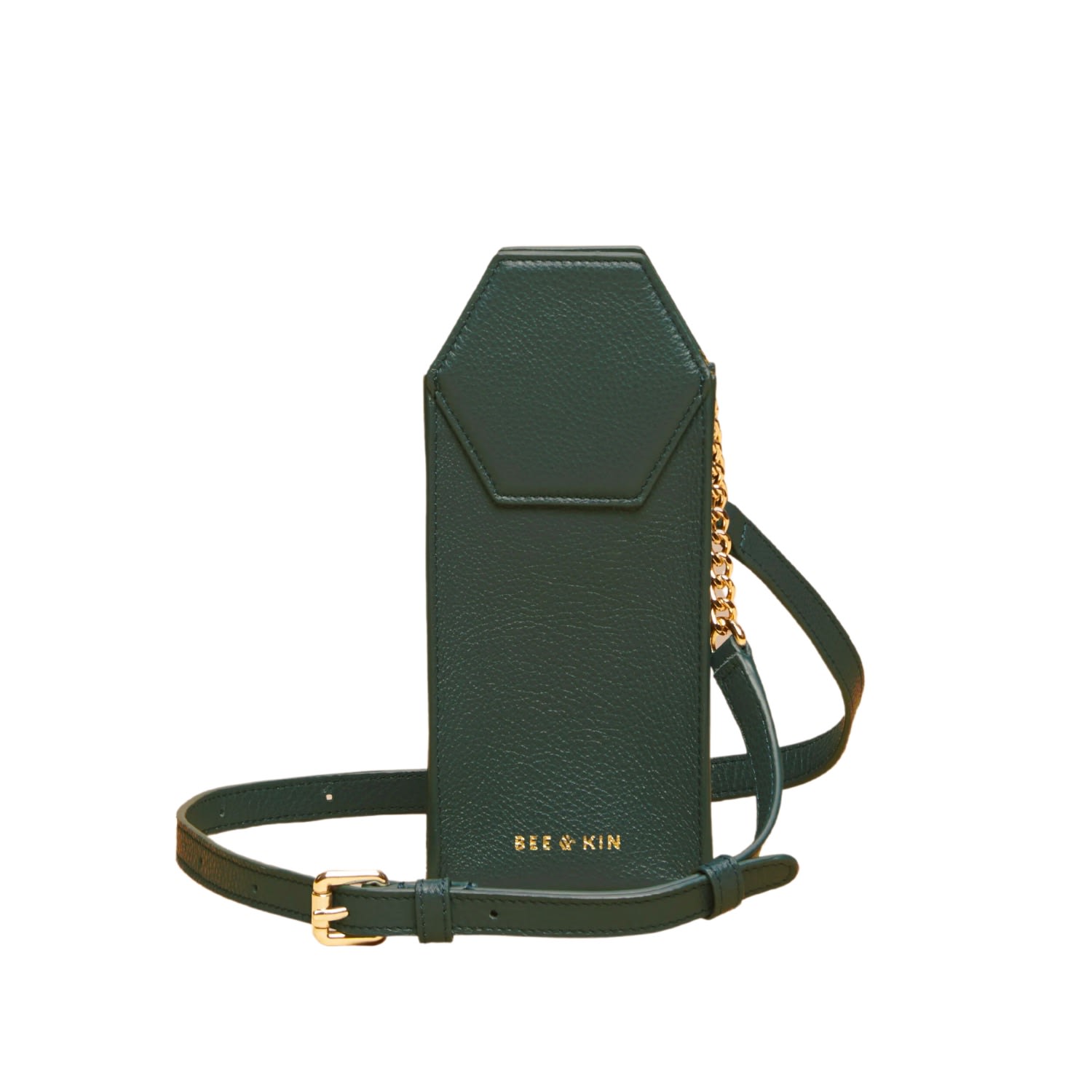 The Micro Crossbody Phone Bag In Evergreen Bee & Kin