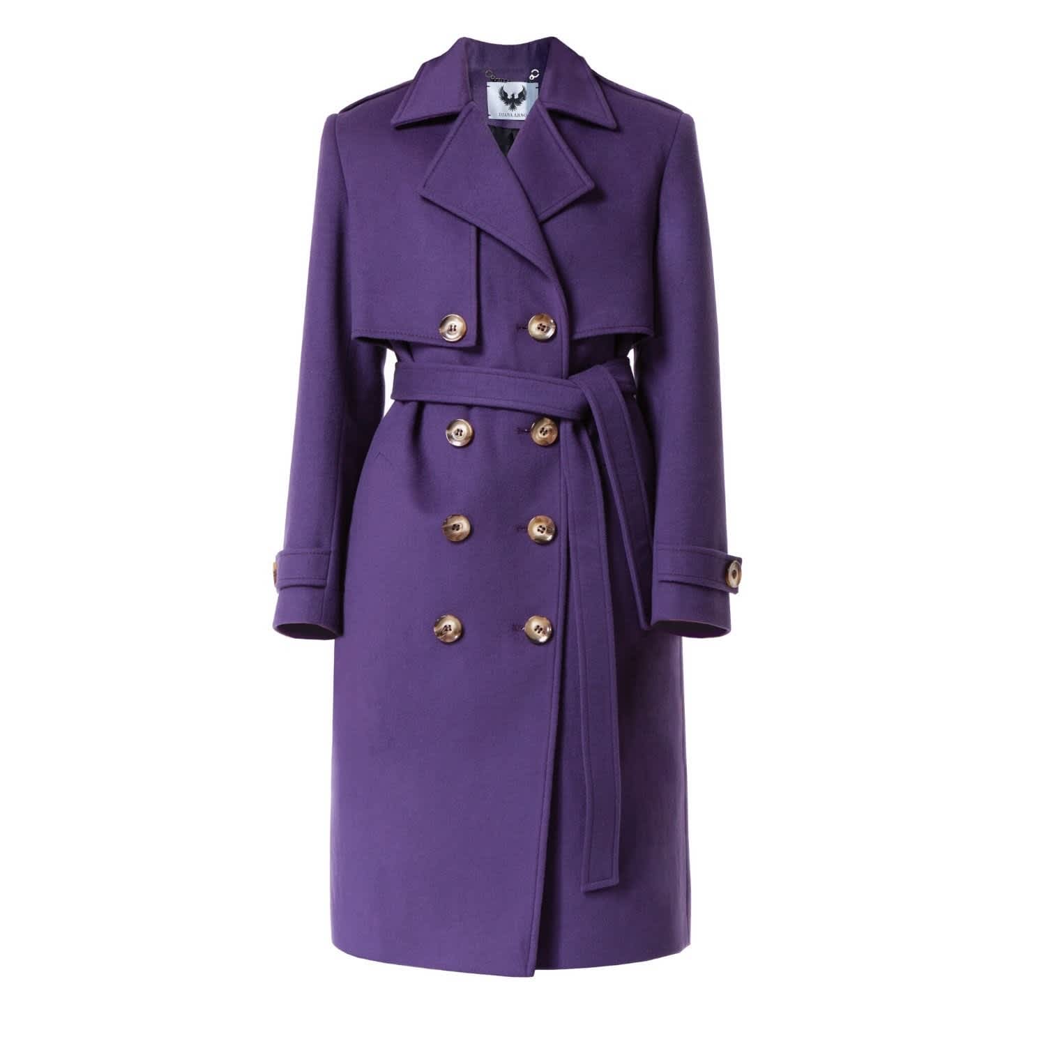 lilac wool coat