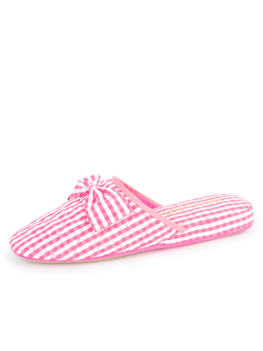 Women’s Pink / Purple Zoe Gingham Check Slipper In Hot Pink 8 Uk Patricia Green