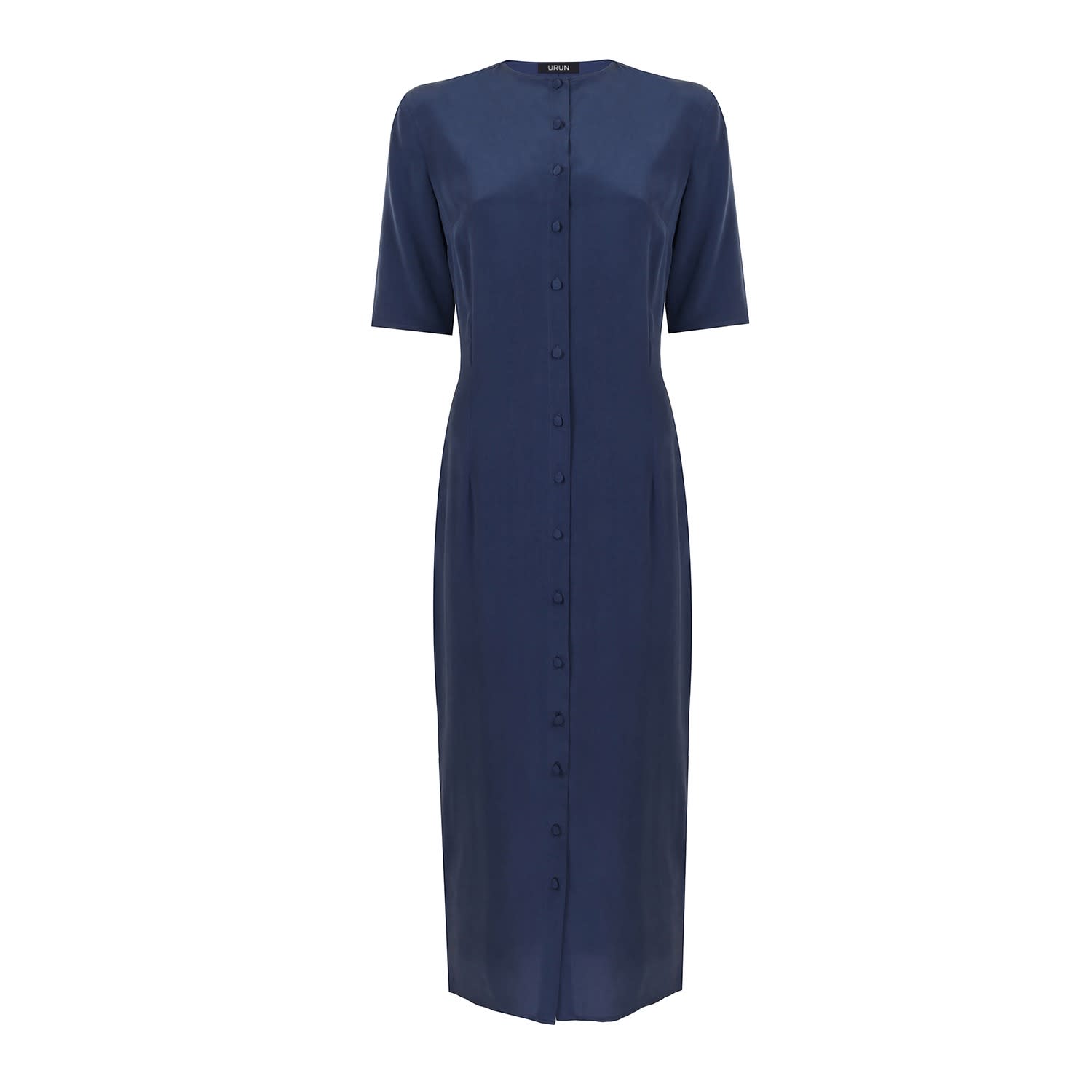 navy blue straight dress