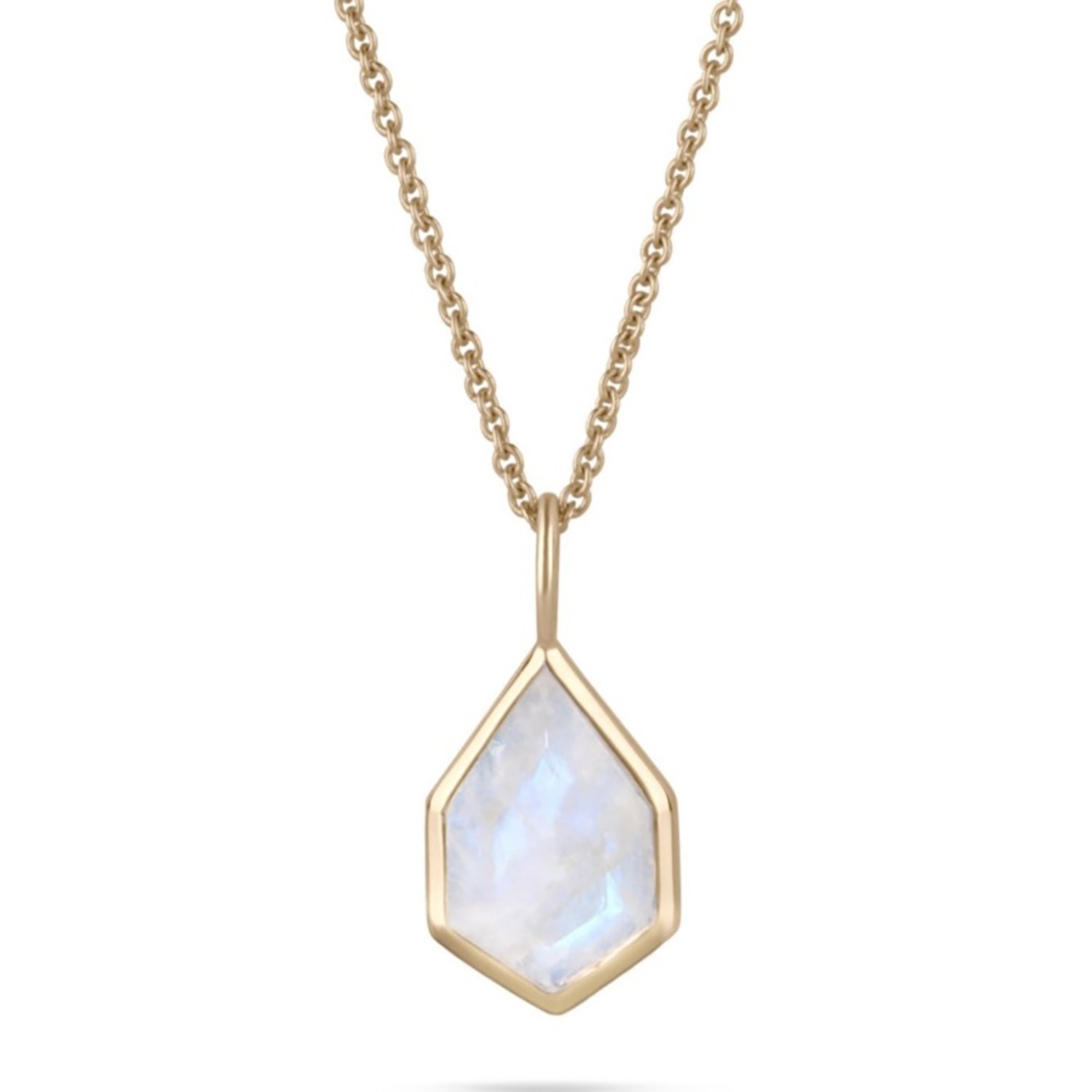 Women’s Moonstone Kite Pendant 9K Gold Zohreh V. Jewellery