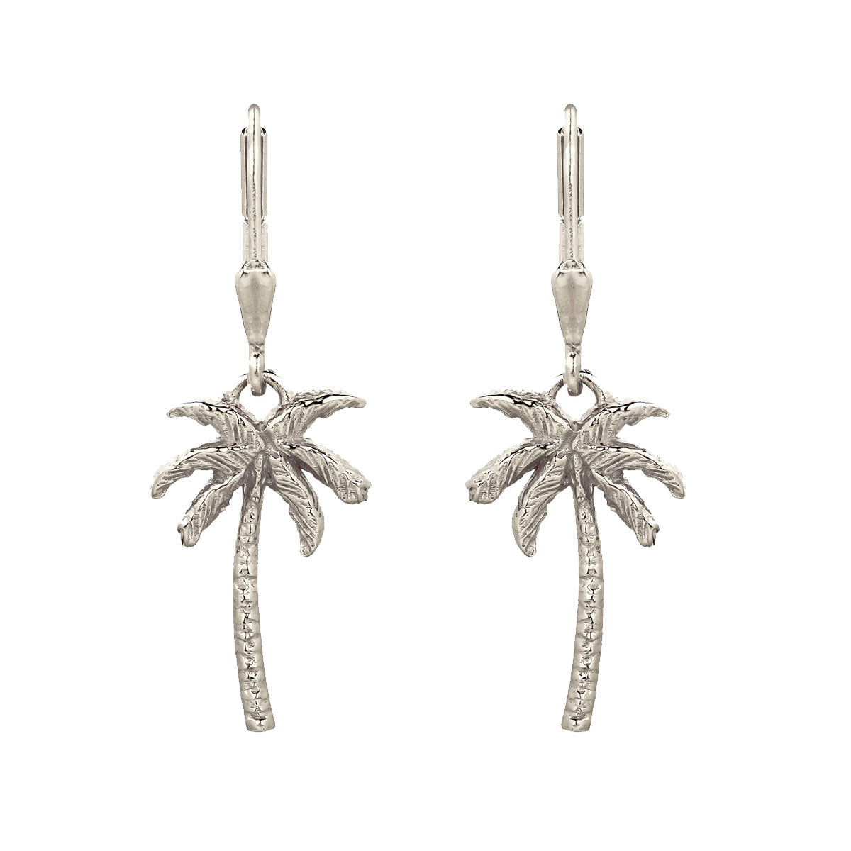 Charlotte's Web Jewellery Women's Oasis Palm Silver Drop Earrings In Silver