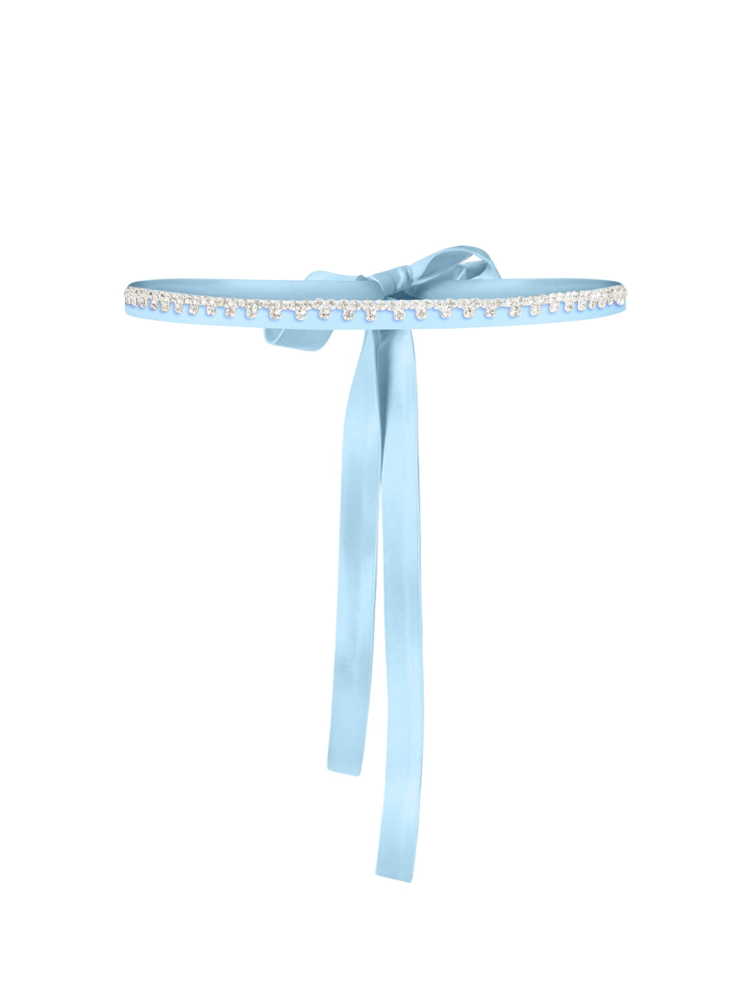 Tia Dorraine Women's Crystal-embellished Belt - Light Blue In Blue