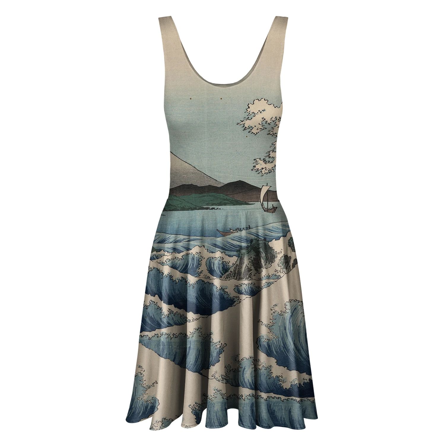 Aloha From Deer Women's Neutrals Sea Of Satta Circle Dress