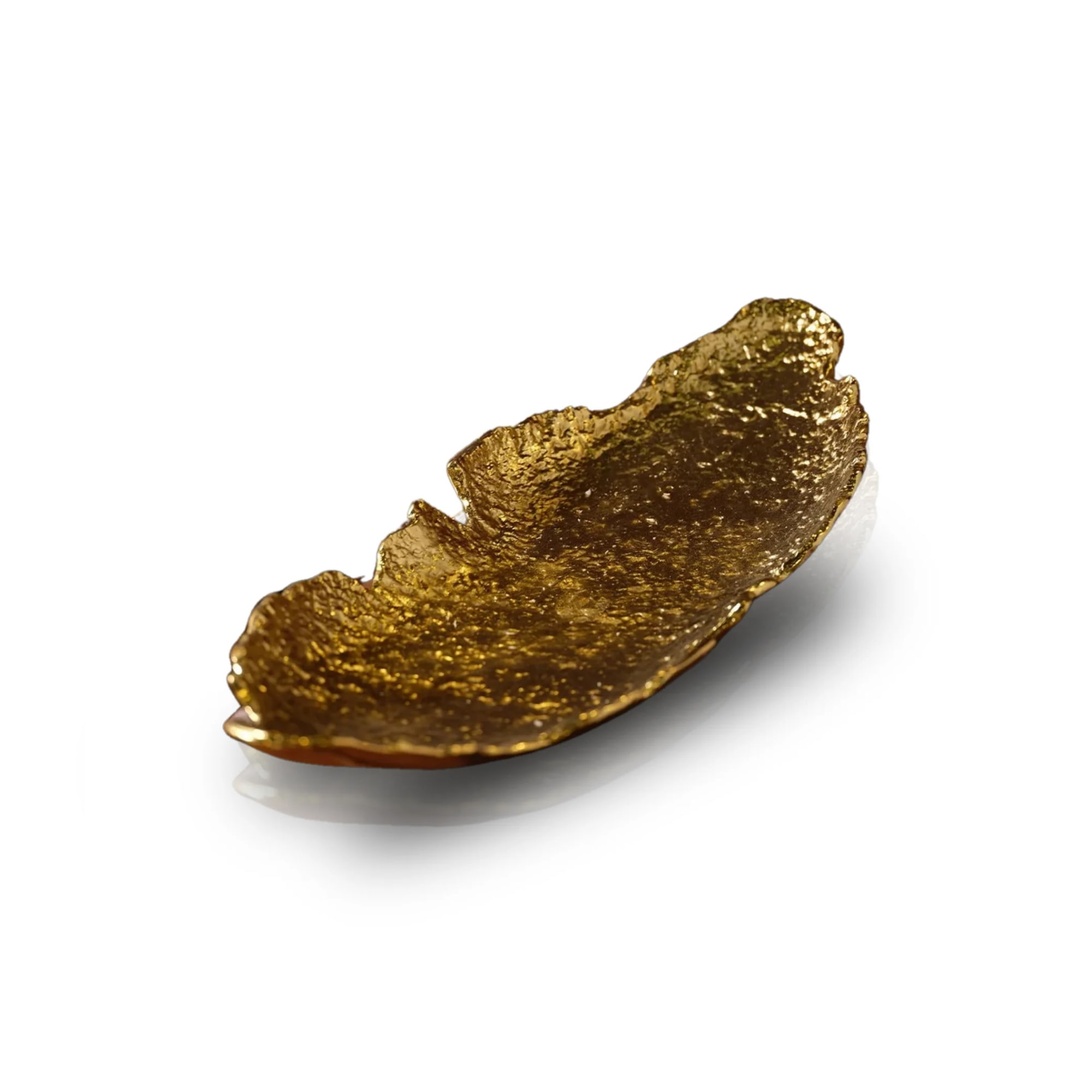 Marleth Gold Italian Style Brass Tray With Organic Edge