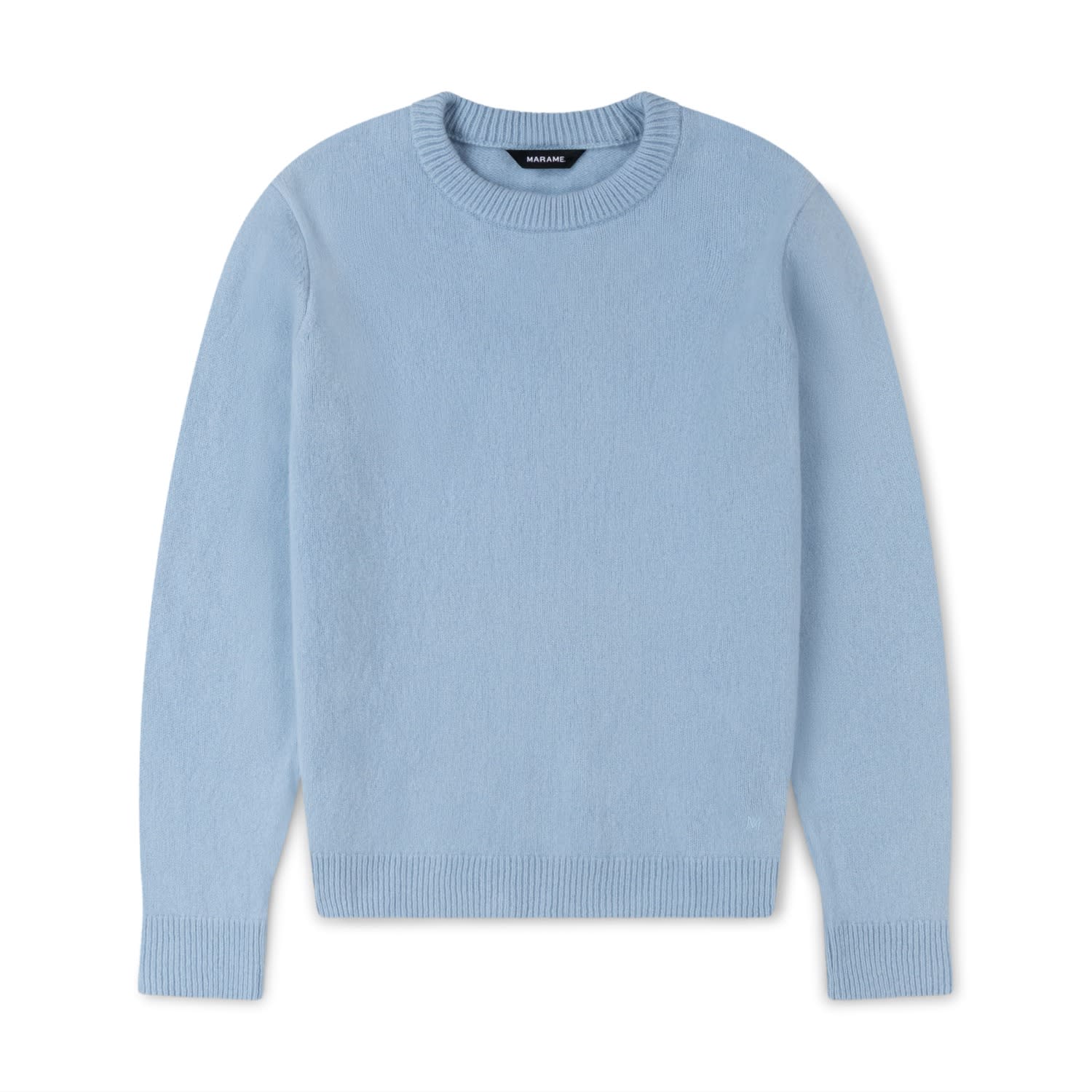 Marame Men's Italian Merino Wool Knit Jumper - Blushing Blue In Blue