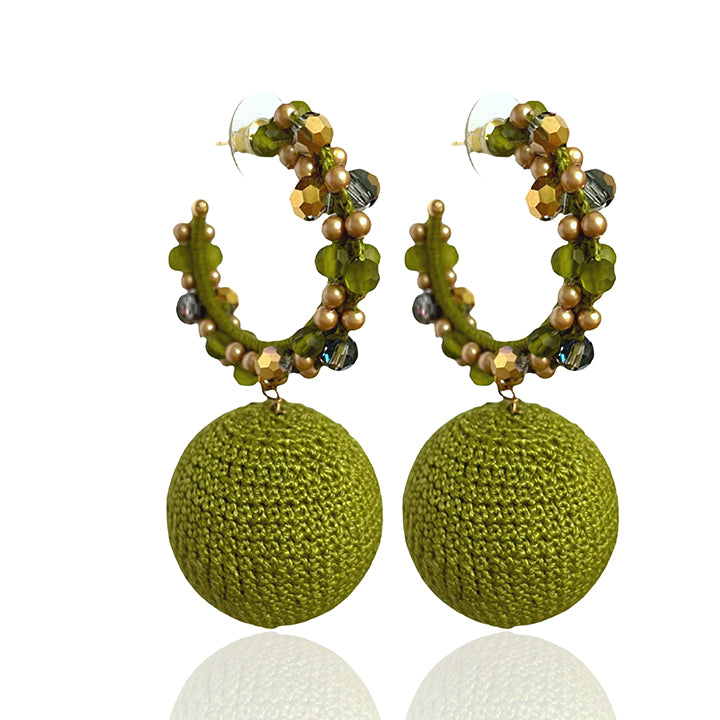 Women’s Green Cluster Bon Bon Hoops Pinar Ozevlat