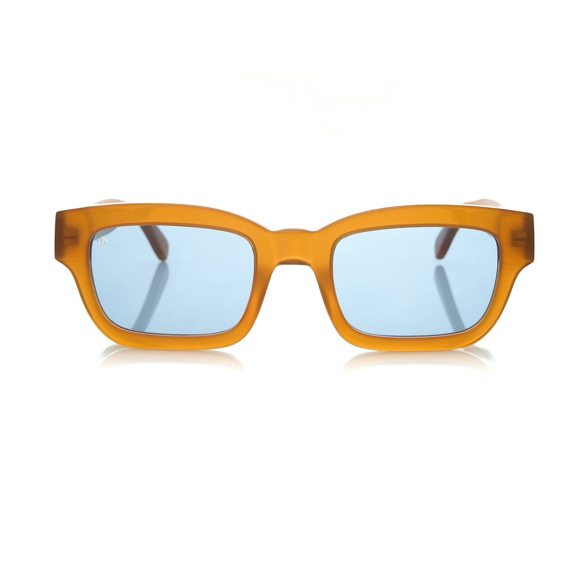 Faos Concept Men's Yellow / Orange Kalymnos In Electrum Amber With Kyano Blue Lenses