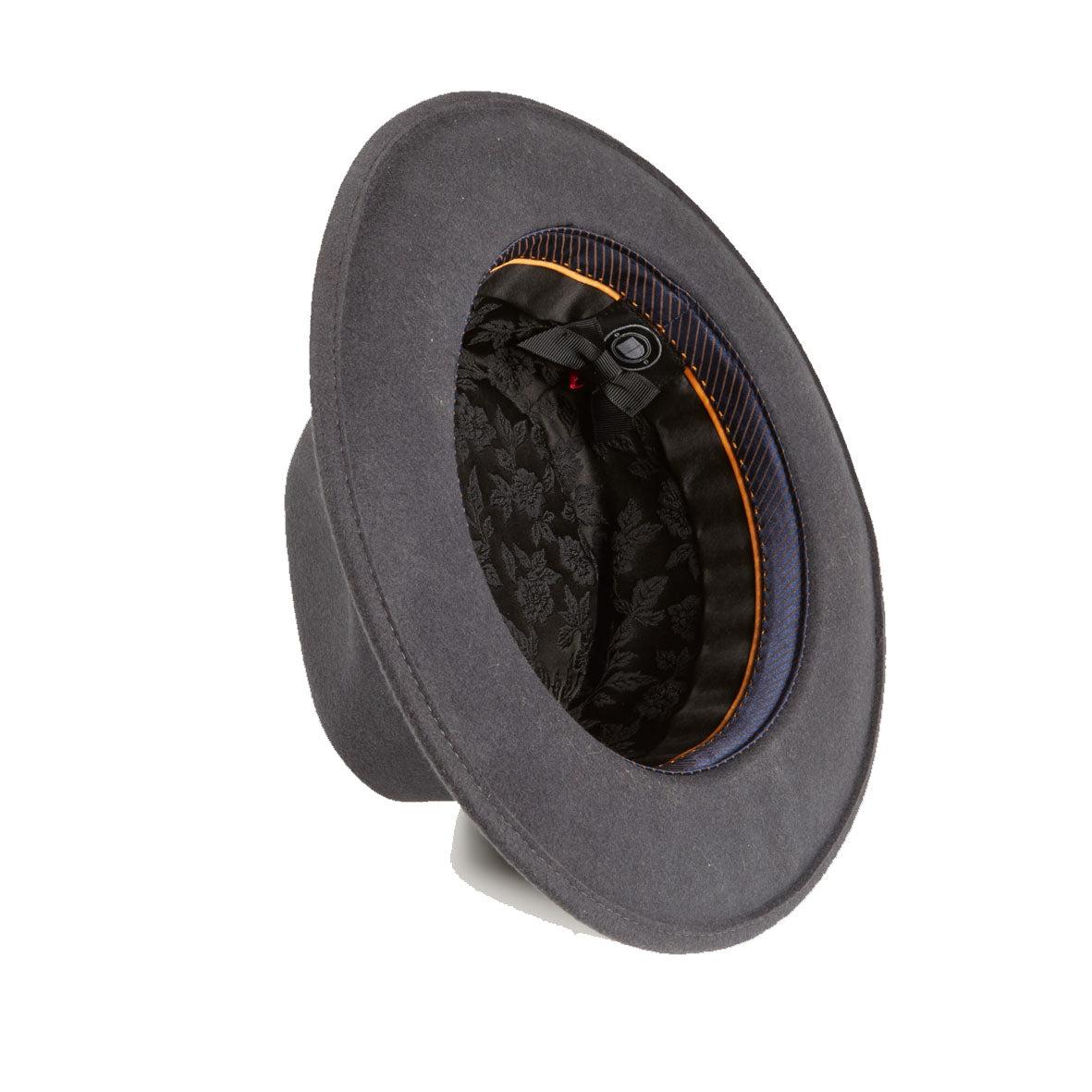 Dasmarca Hats Women's Pablo Slate Dark Grey Felt Wide Brim Wool Felt Fedora Hat In Grey