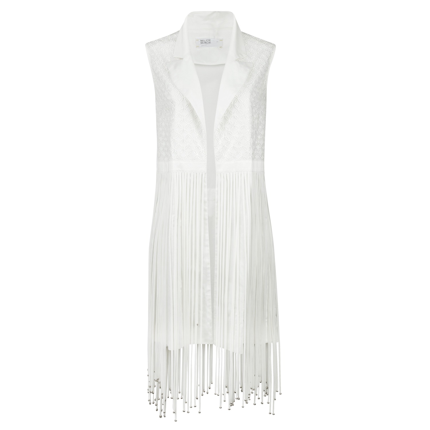 Boutique Kaotique Women's Cool White Strapless Vest. In White