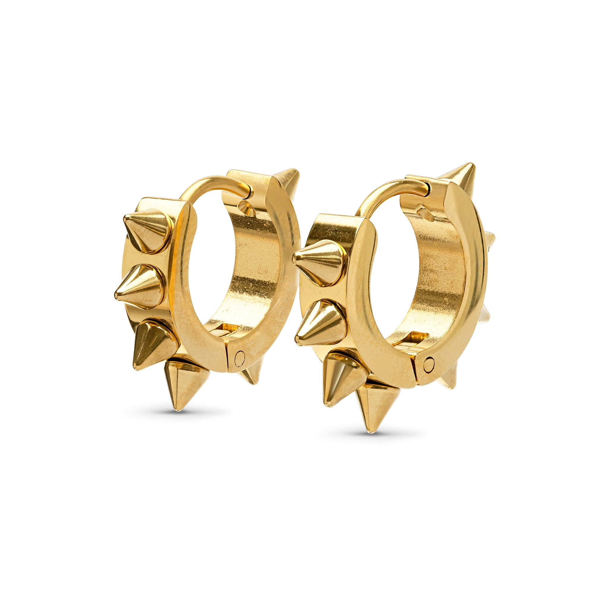 Timi Of Sweden Women's Gold Elda - Spike Hoop Earrings Stainless Steel In Gold