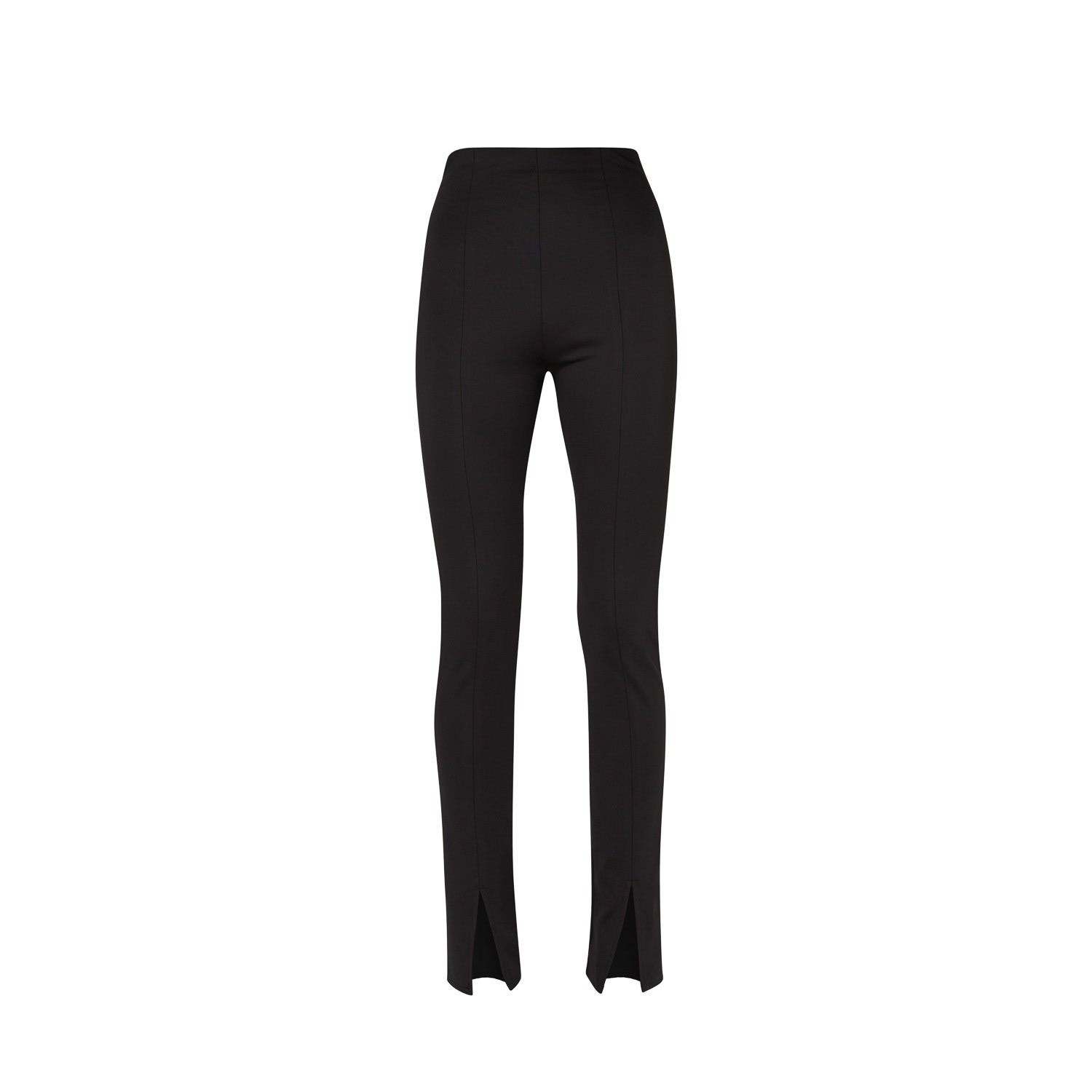 Women’s Black Elastane Front Slit Leggings Small Lia Aram