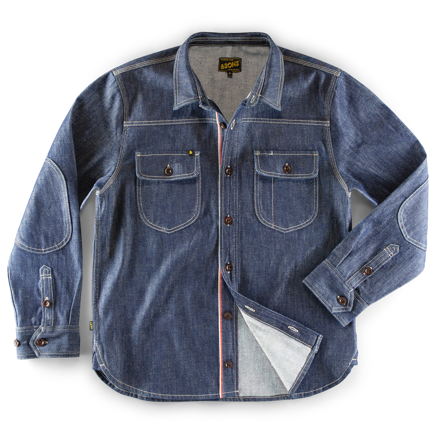 &sons Trading Co Men's Blue Cassidy Denim Shirt Indigo In Blue