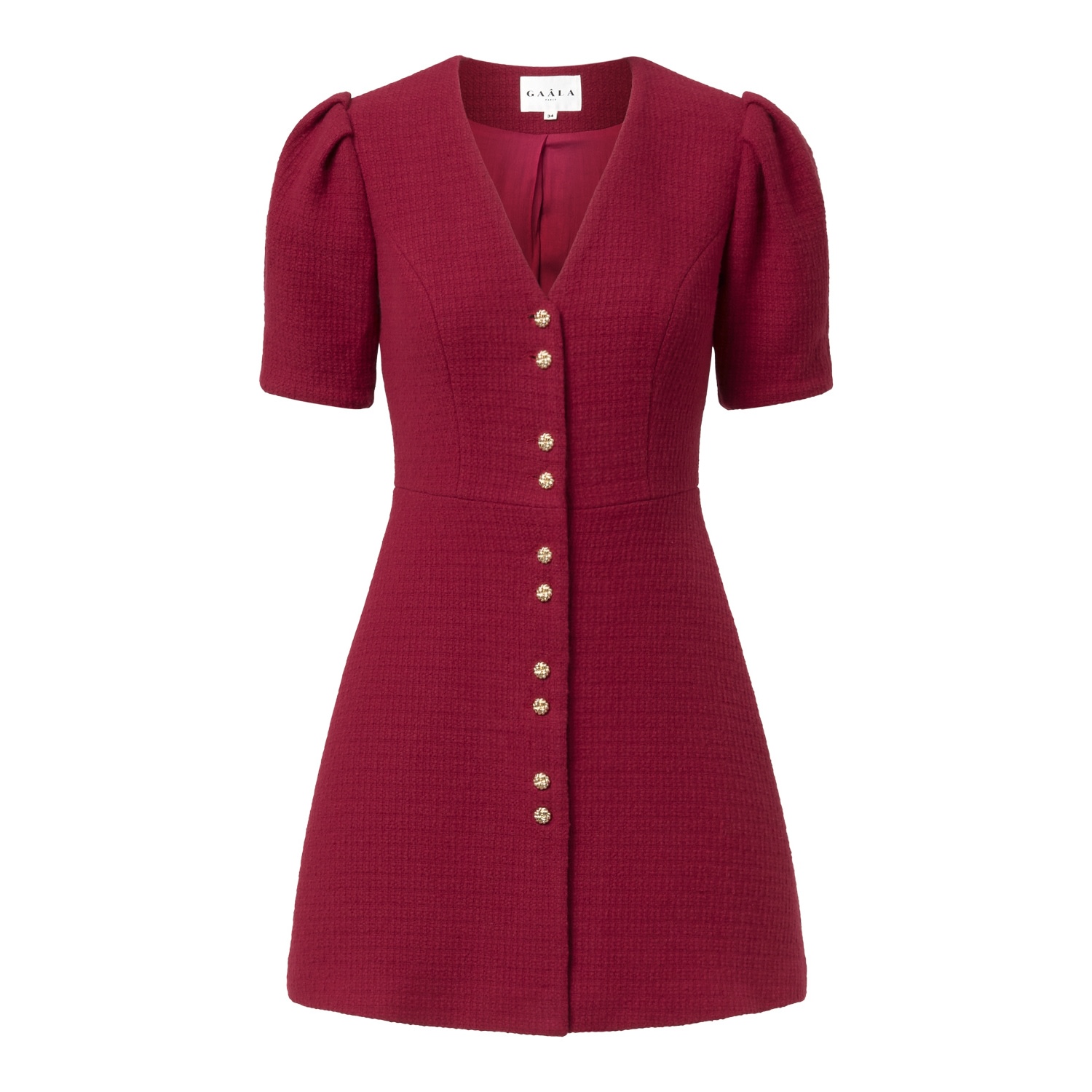 Gaala Women's Red Matilda Cotton Tweed Dress