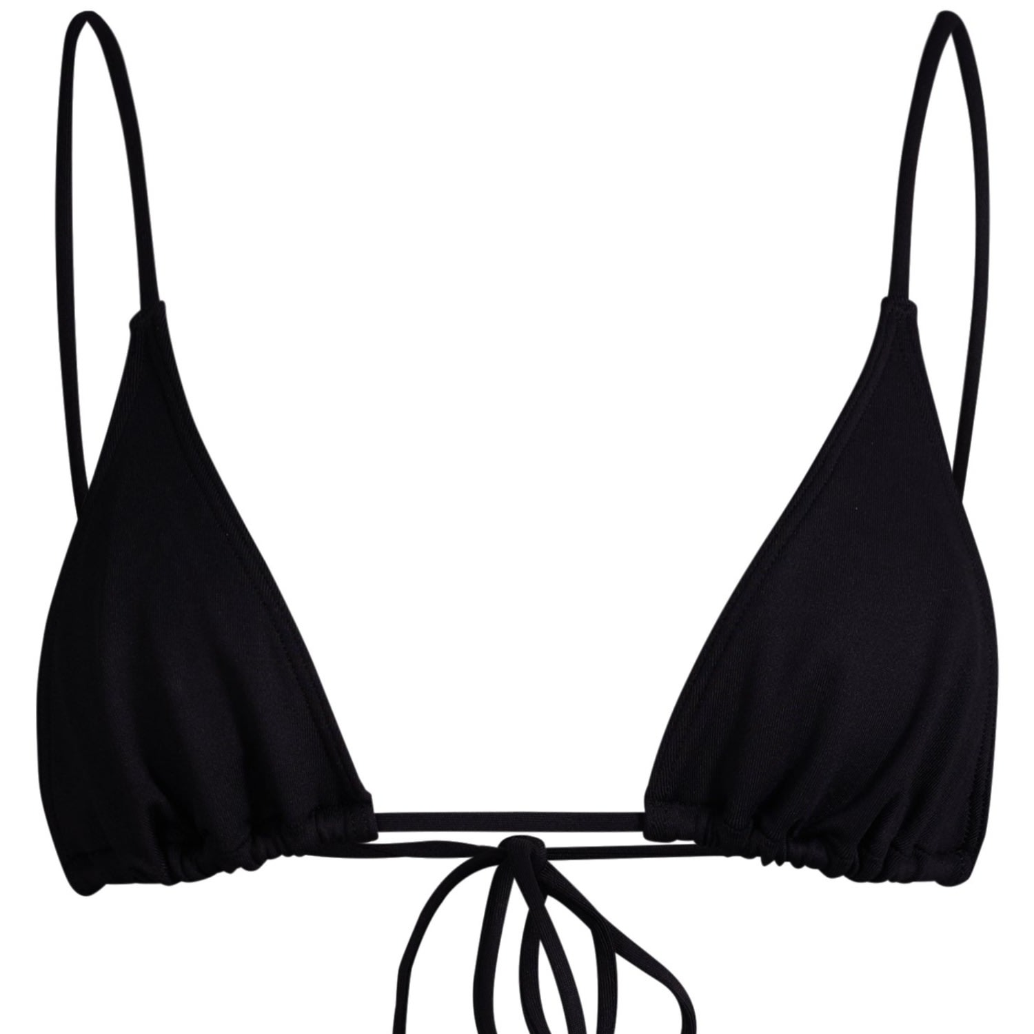 Minimale Animale Women's Sacred Tie Back Tassel Bikini Top - Dark Seas Black In Black