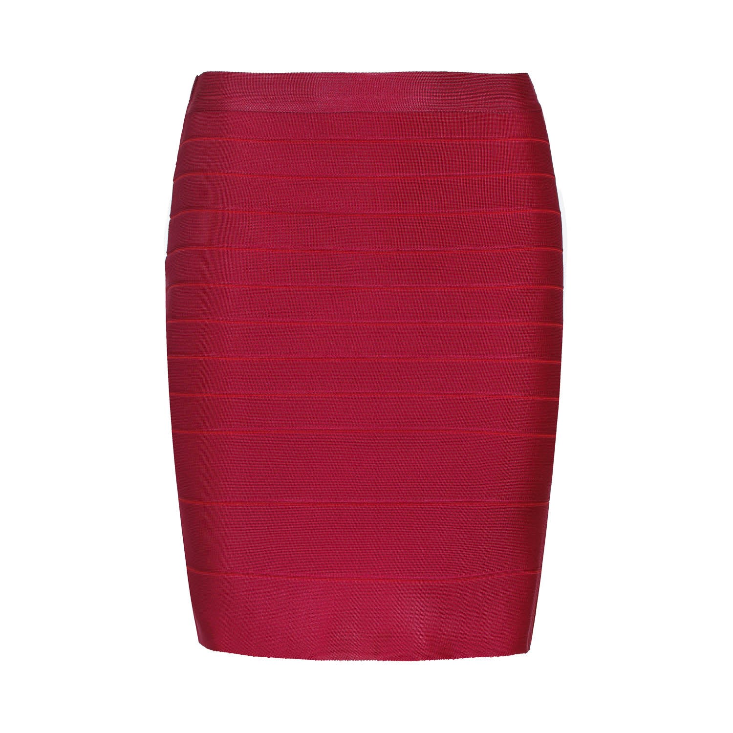 Conquista Women's Fitted Red Skirt By Si Fashion In Red