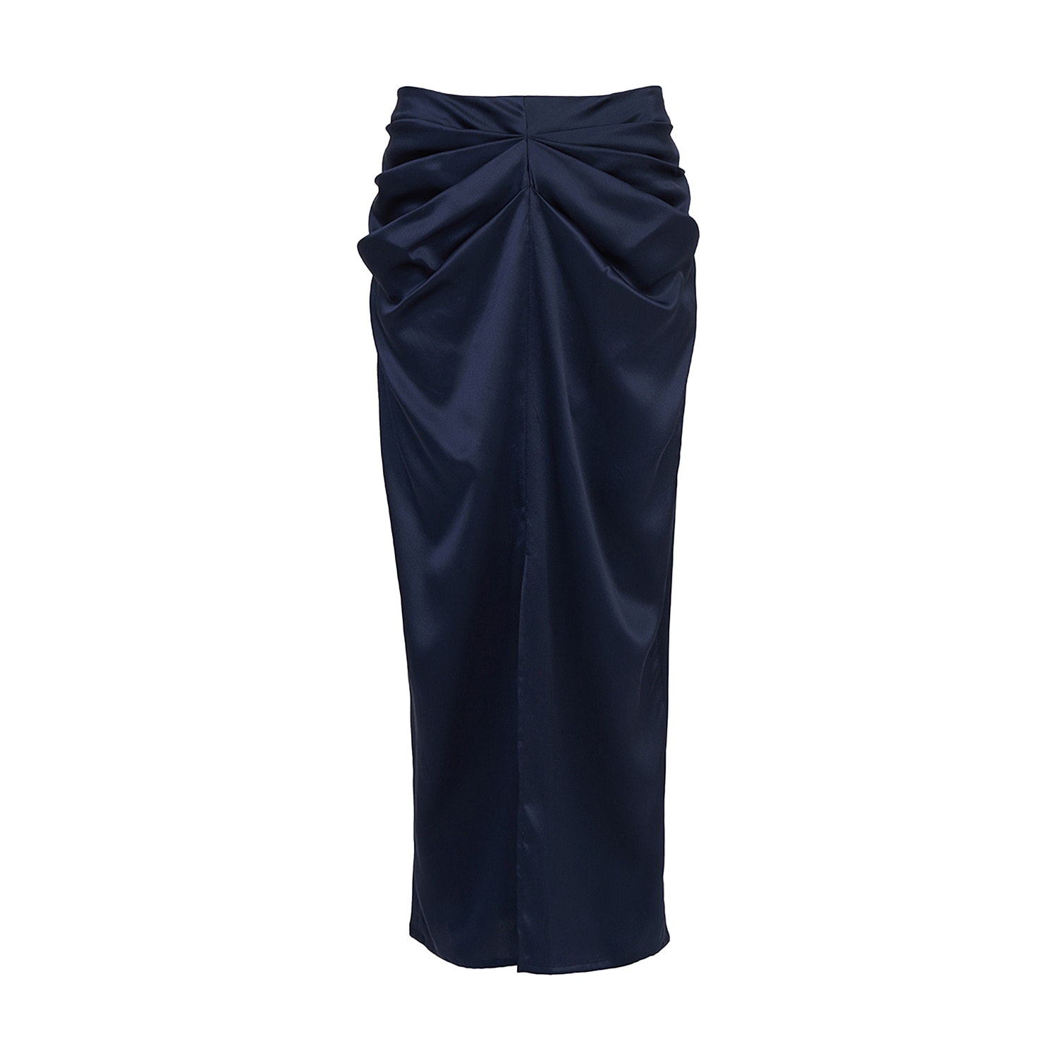 The Summer Edit Women's Blue Arielle Silk Skirt - Navy In Blue