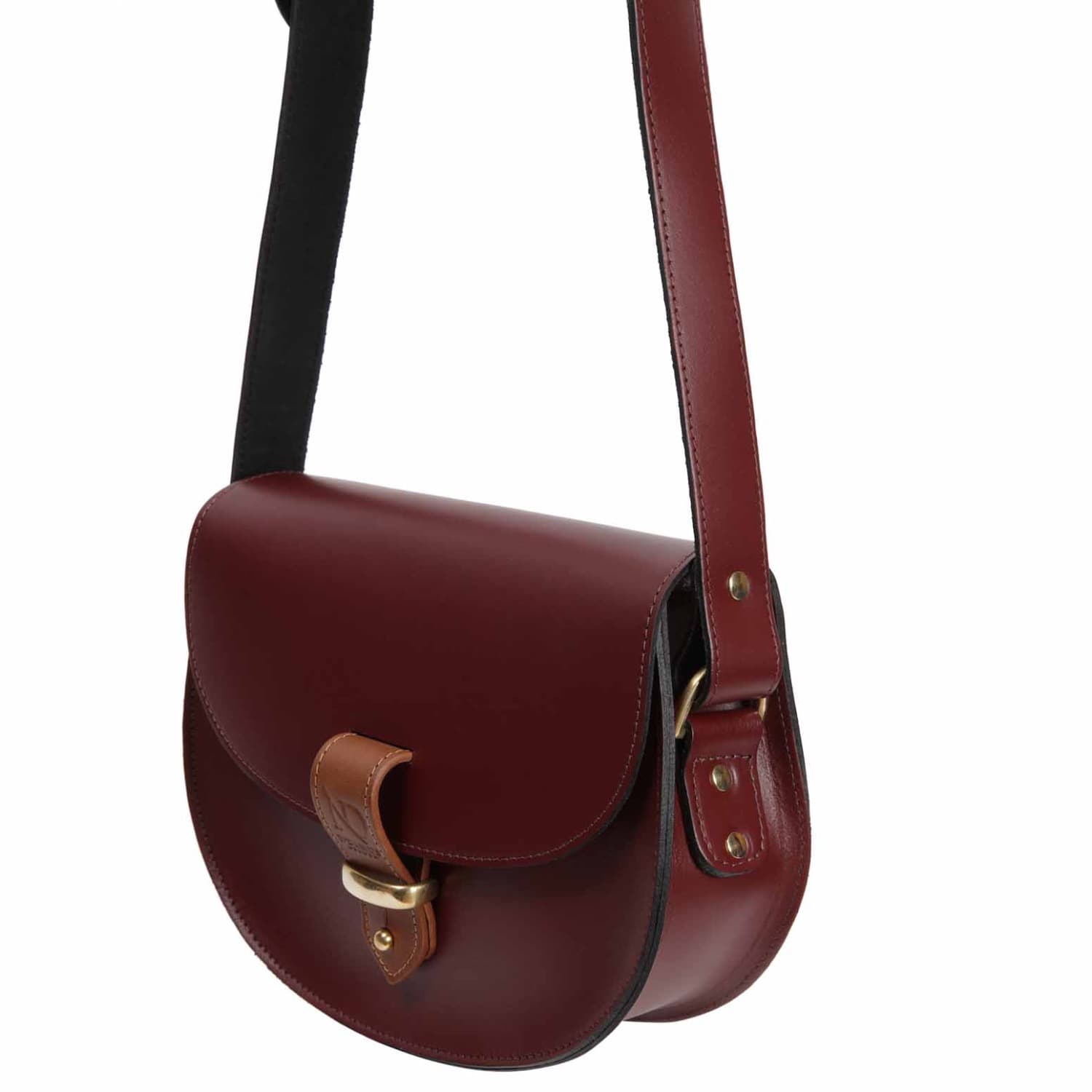 oxblood crossbody bag