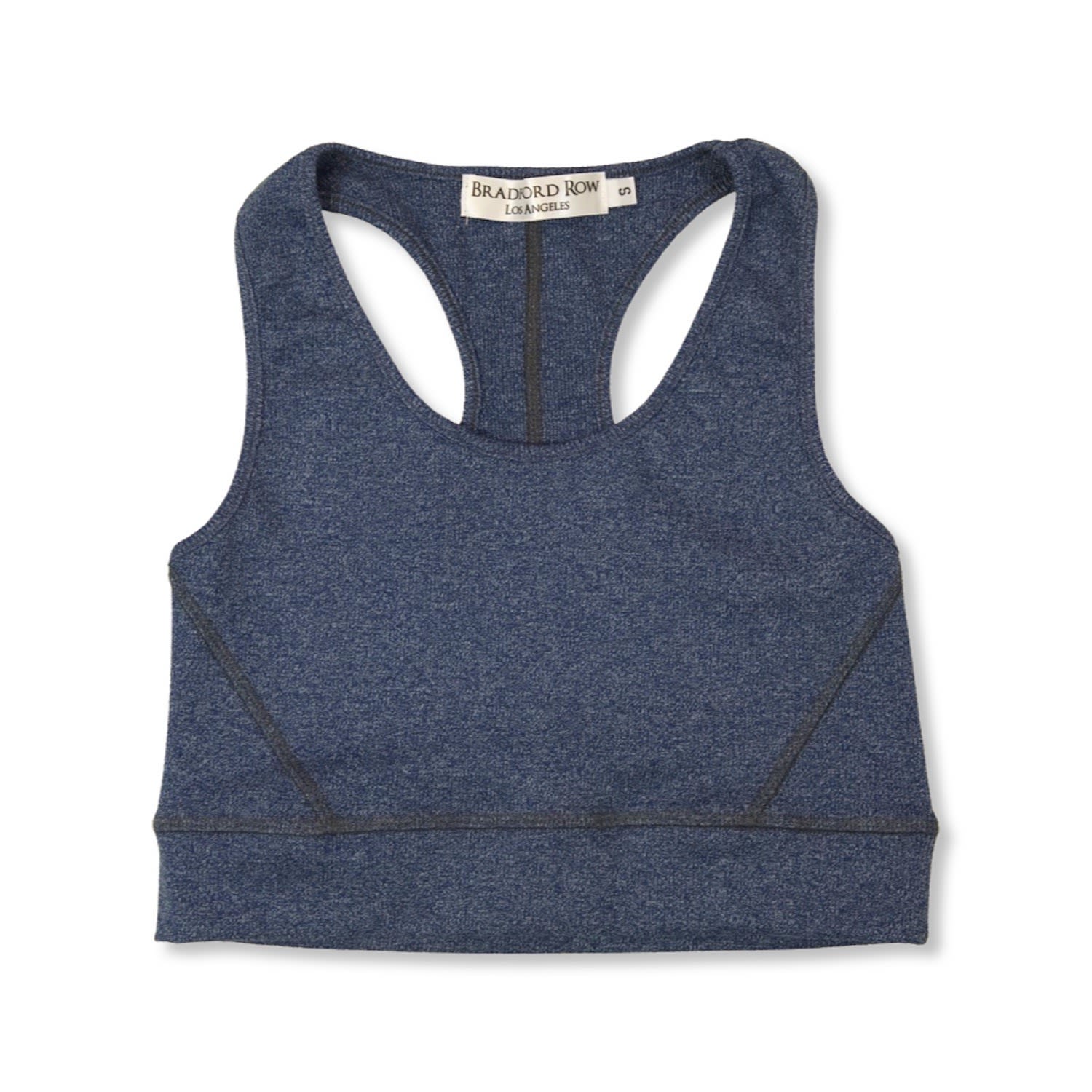 Bradford Row Women's Gia Racer Crop -  Heather Blue In Blue