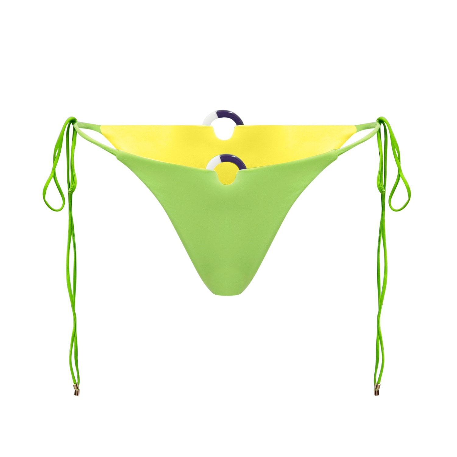 L’animal Women's Green / Yellow / Orange Tropikal Bikini Bottom In Green/yellow/orange