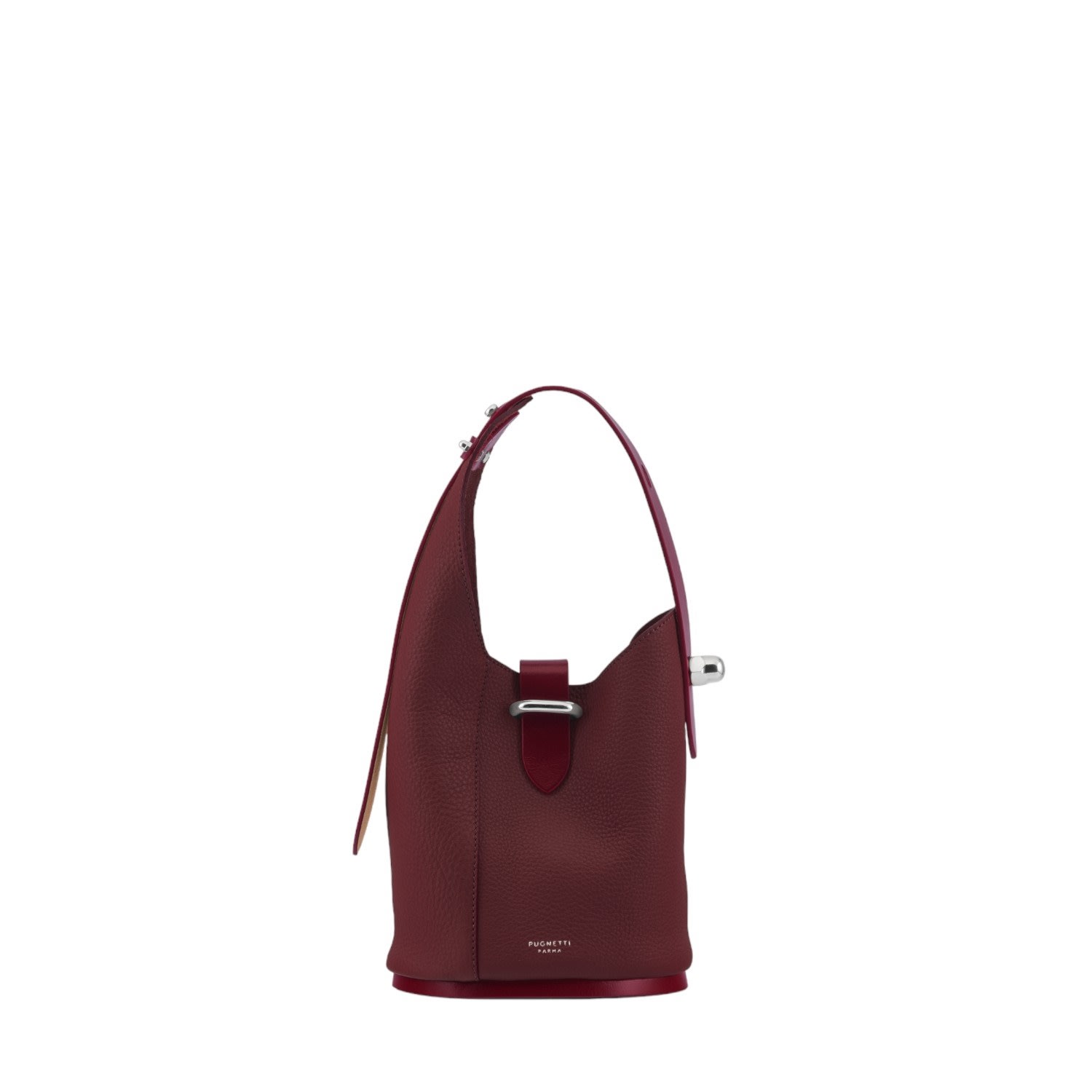 Pugnetti Parma Women's Red Baby Bag Steel - Wine In Red