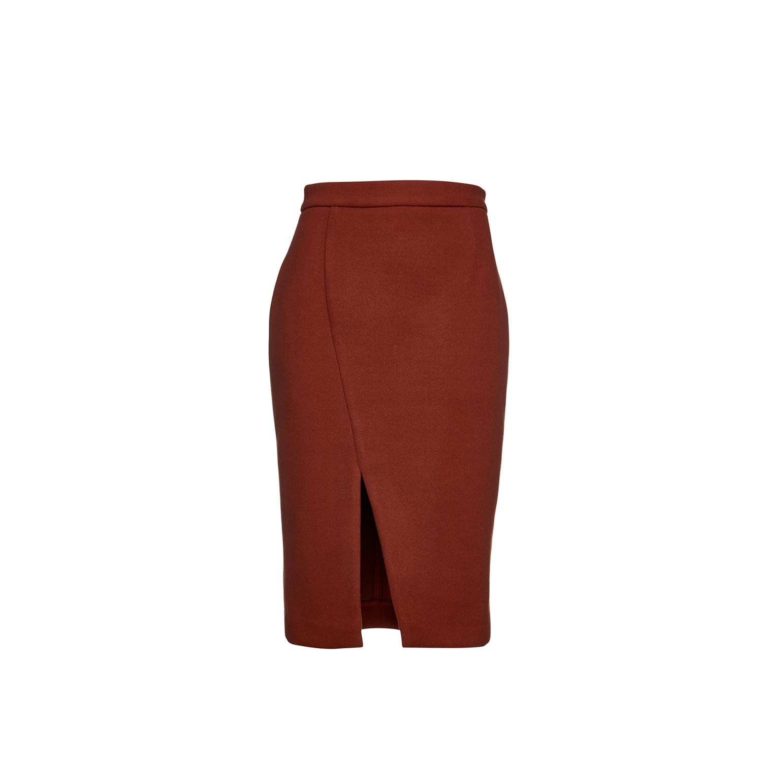 Women’s Brown Brick Red Mouflon Pencil Skirt Small Conquista