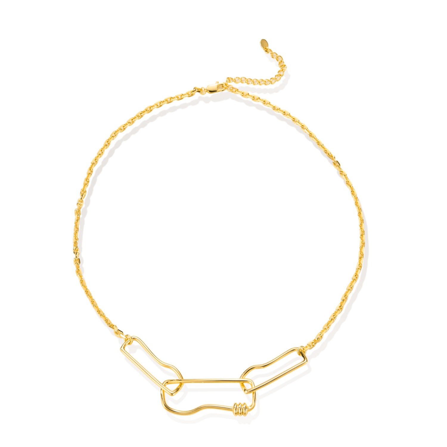 Lait & Lune Women's Volute Necklace - 18k Gold Vermeil