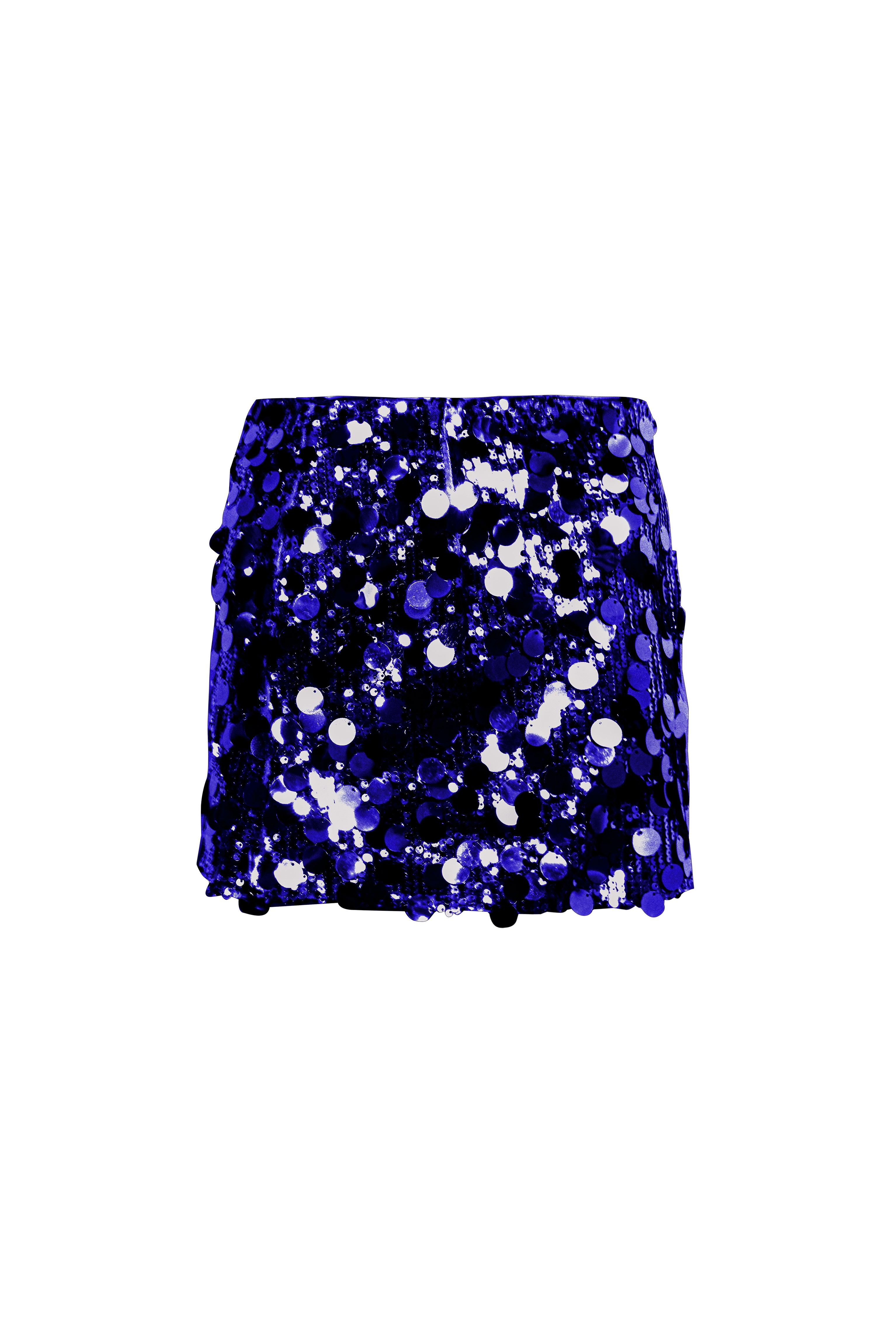 Amy Lynn Women's Oceane Cobalt Blue Disc Mini Skirt In Blue