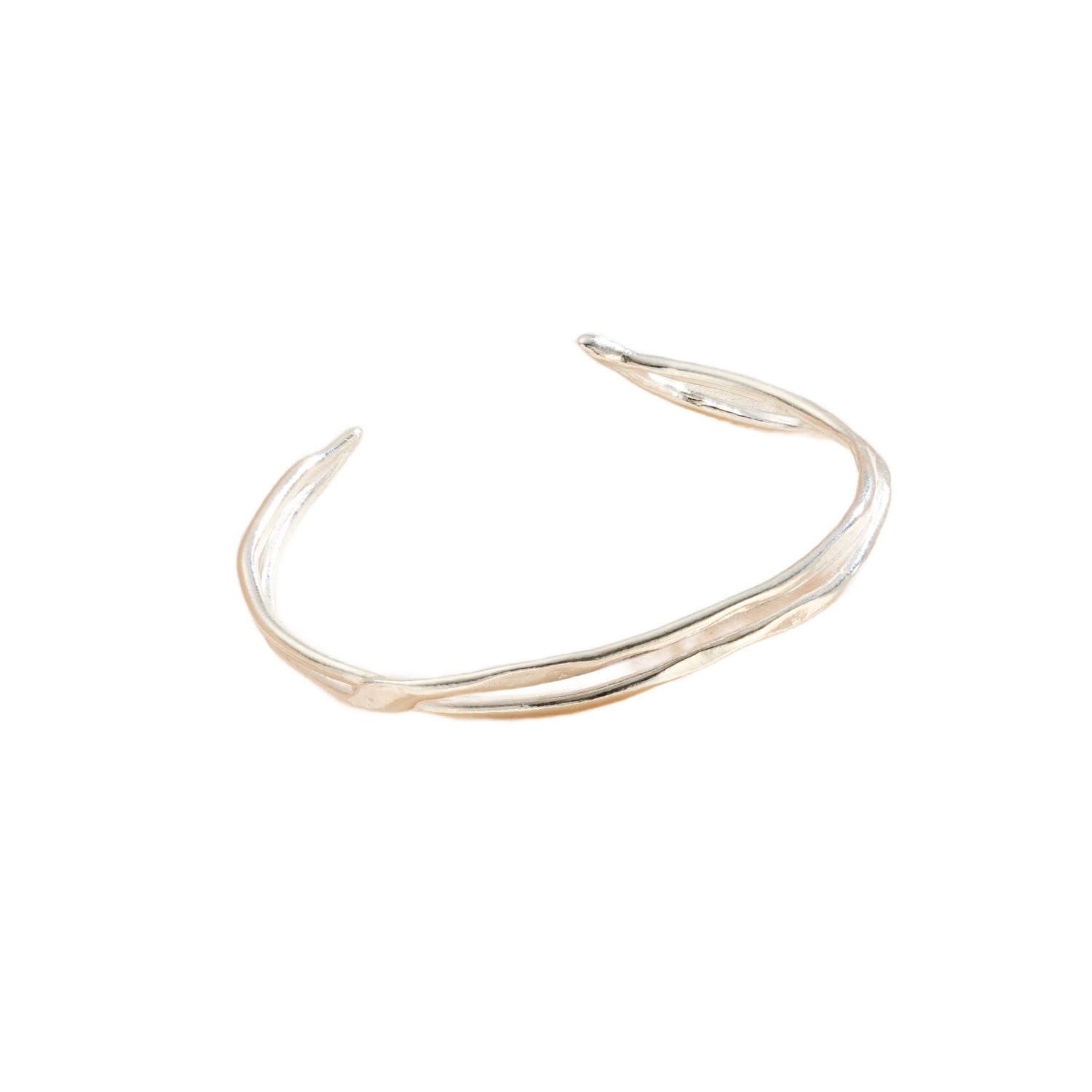 Posh Totty Designs Women's Silver Delta Open Cuff In Metallic