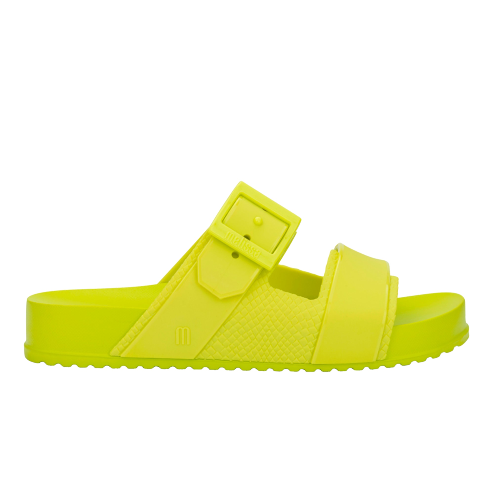 Melissa Cozy Connection Green Jelly Slide Sandals In Green