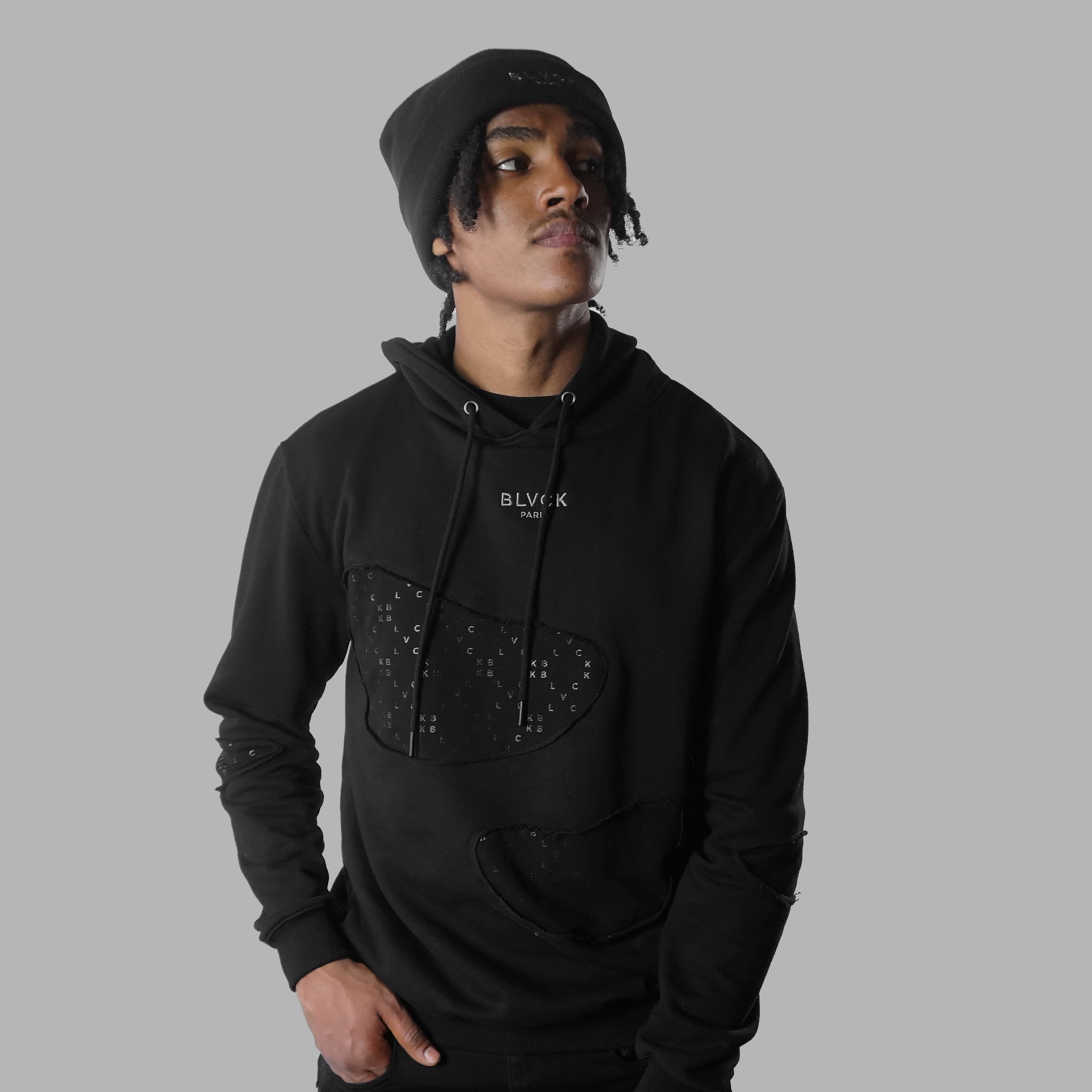 Blvck Paris  All black hoodies, clothing and accessories.