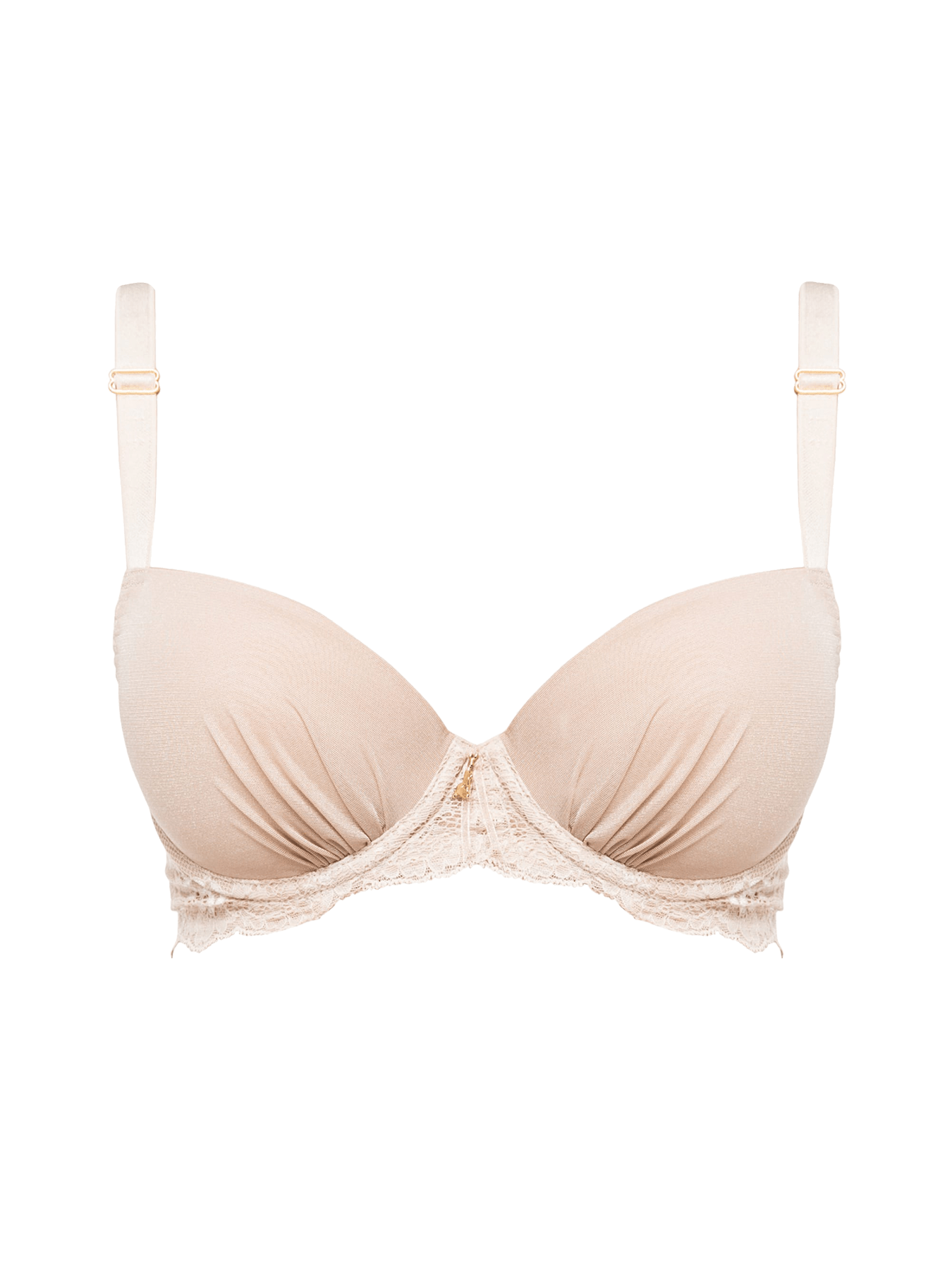 Women’s Neutrals Angelina Push-Up Bra Nude 34Dd Bonbon Lingerie