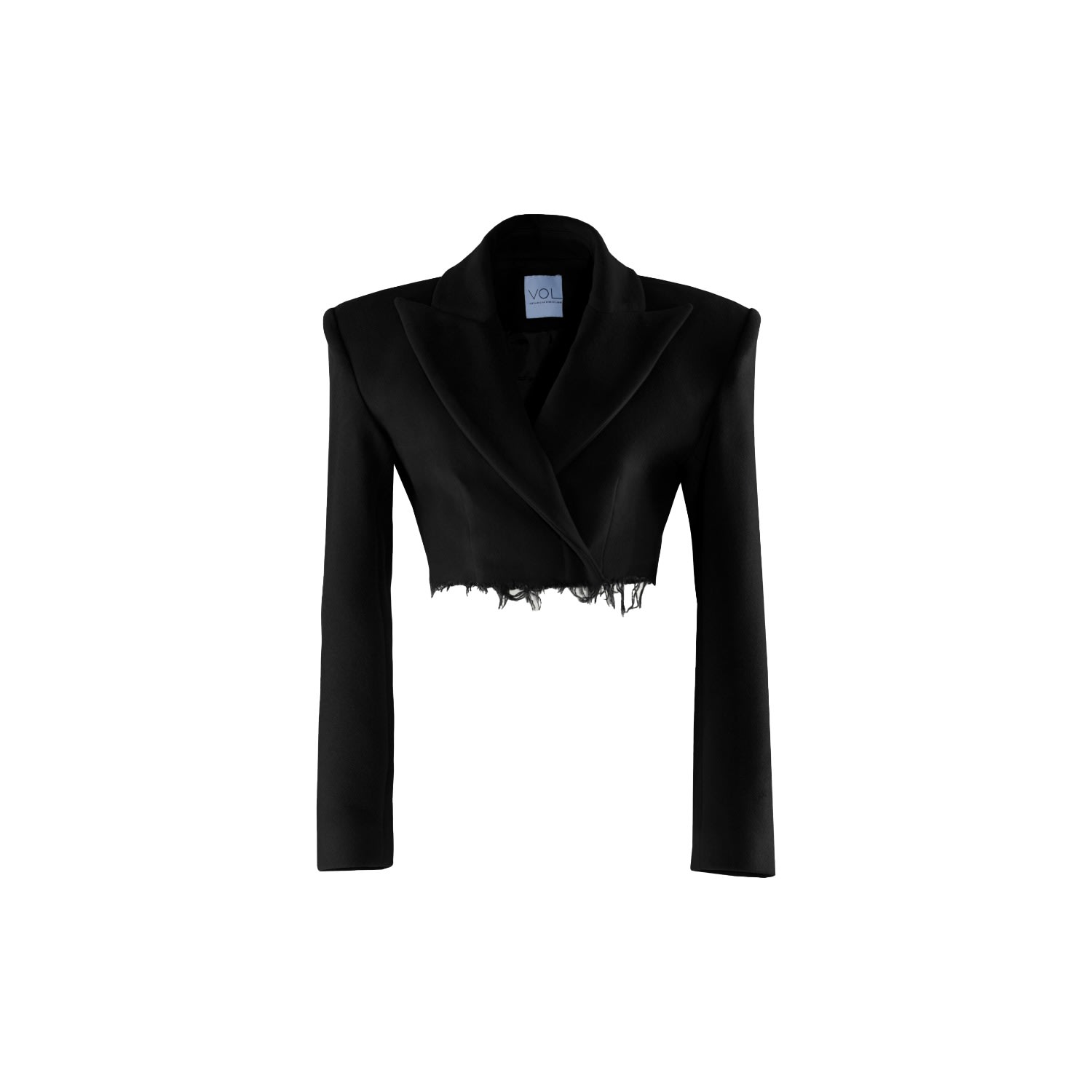 Vestiaire D'un Oiseau Libre Women's Black Distressed Cashmere Jacket In Black