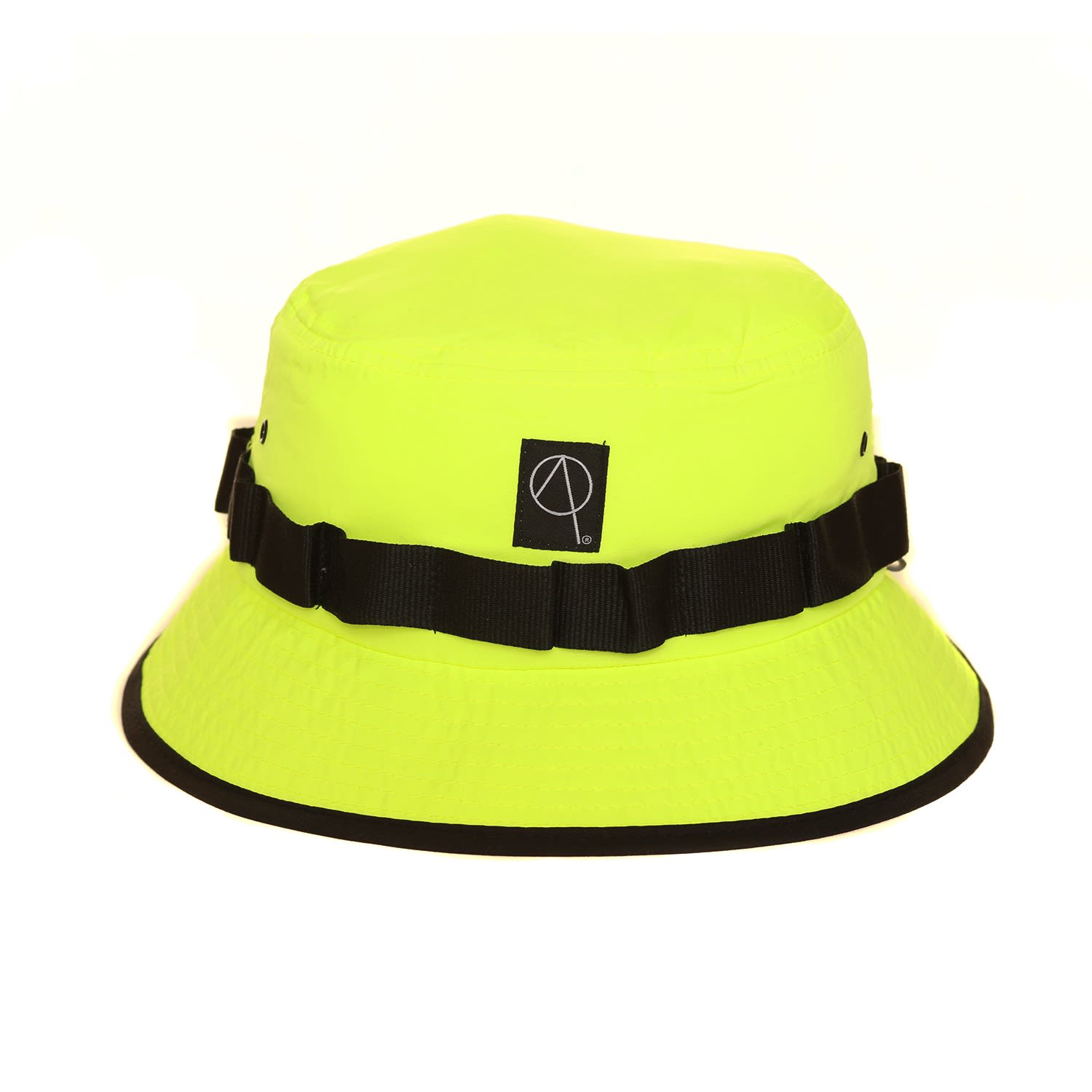 yellow and black bucket hat