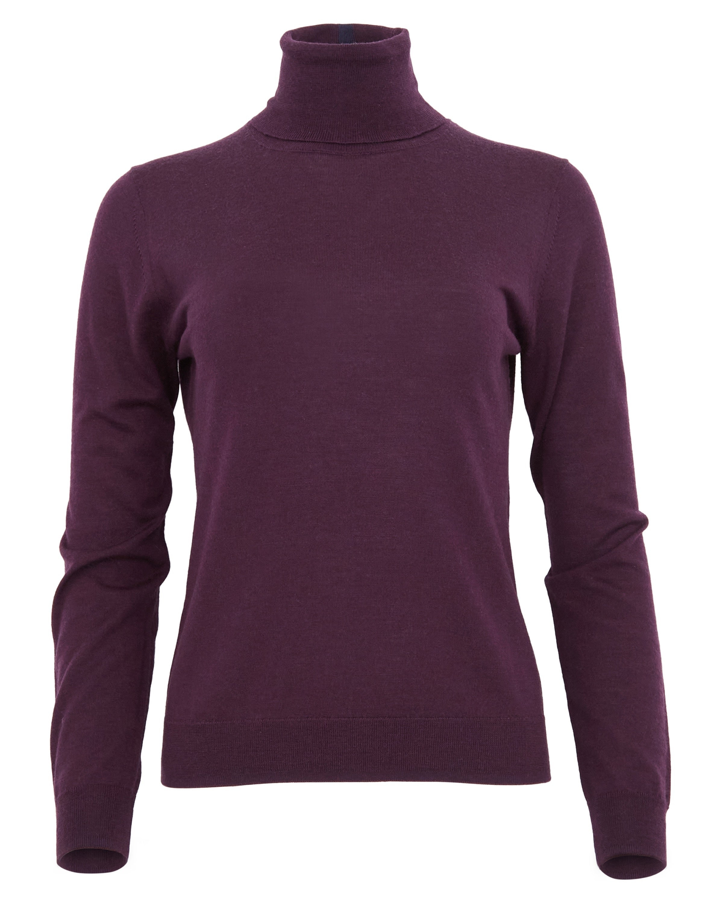 Lords Of Harlech Women's Purple Rona Turtleneck Sweater - Plum In Purple