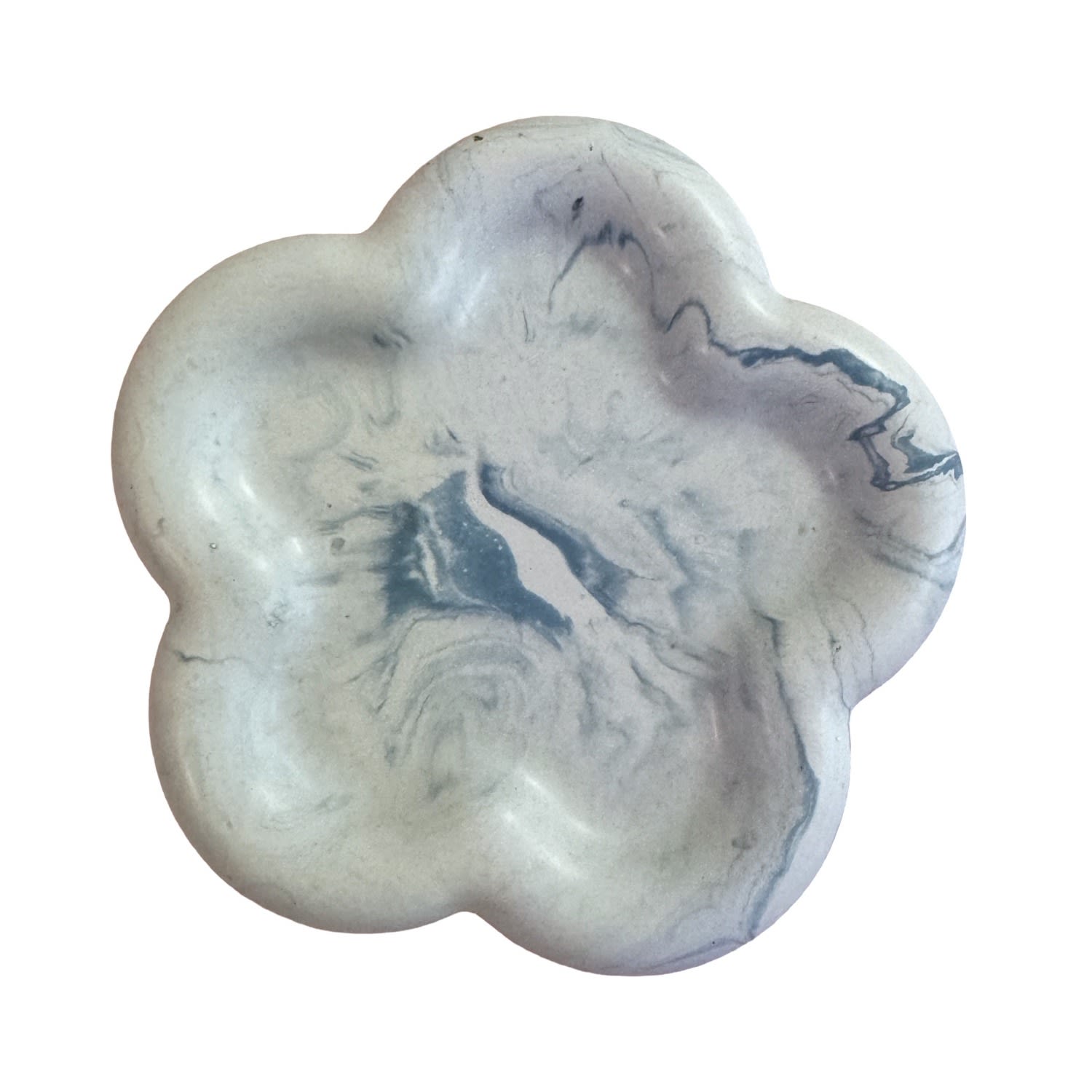 By Shax Flower Power Chunky Coaster - Duck Egg Blue In Blue