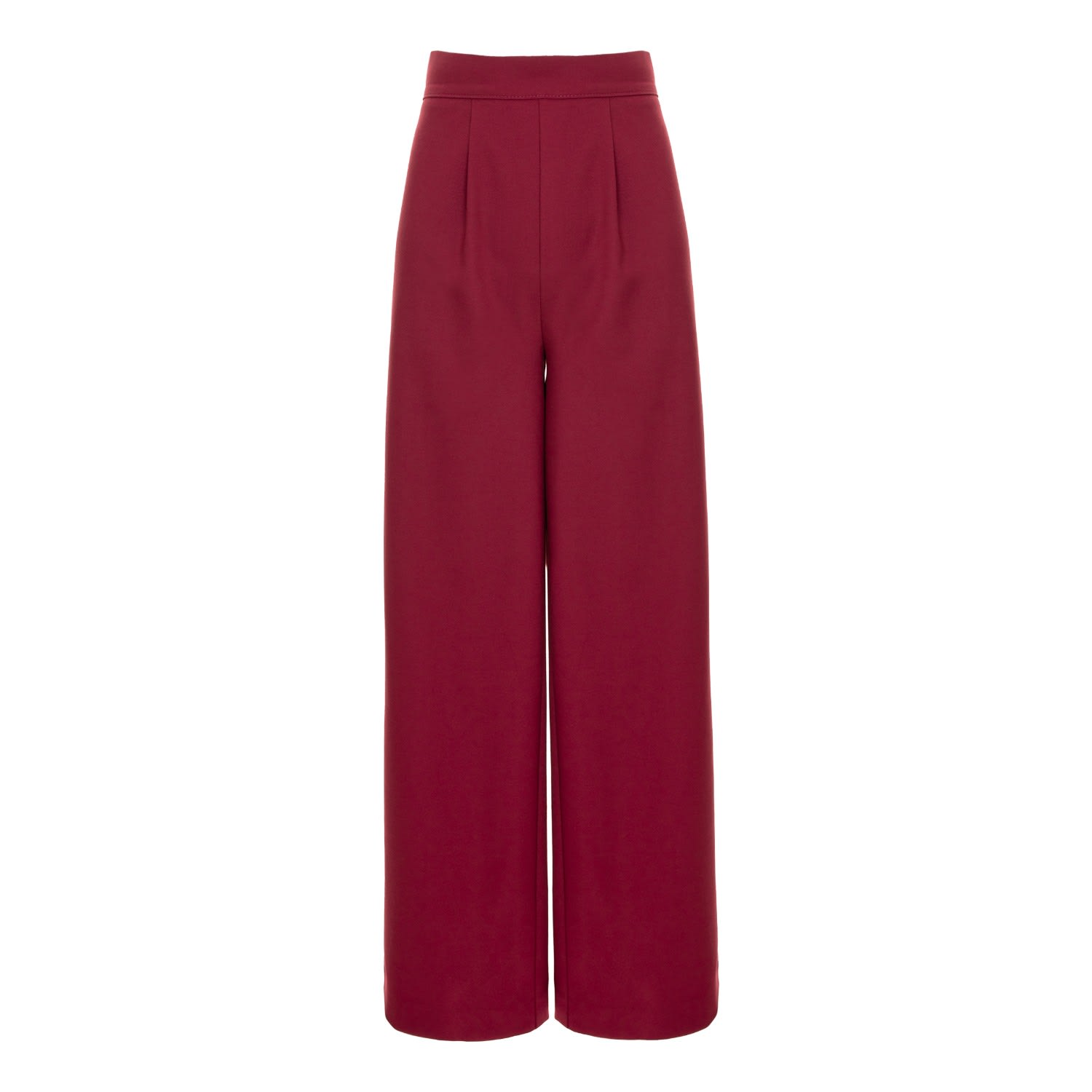 Avenue No.29 Women's Red Wide Leg Trousers - Burgundy In Red