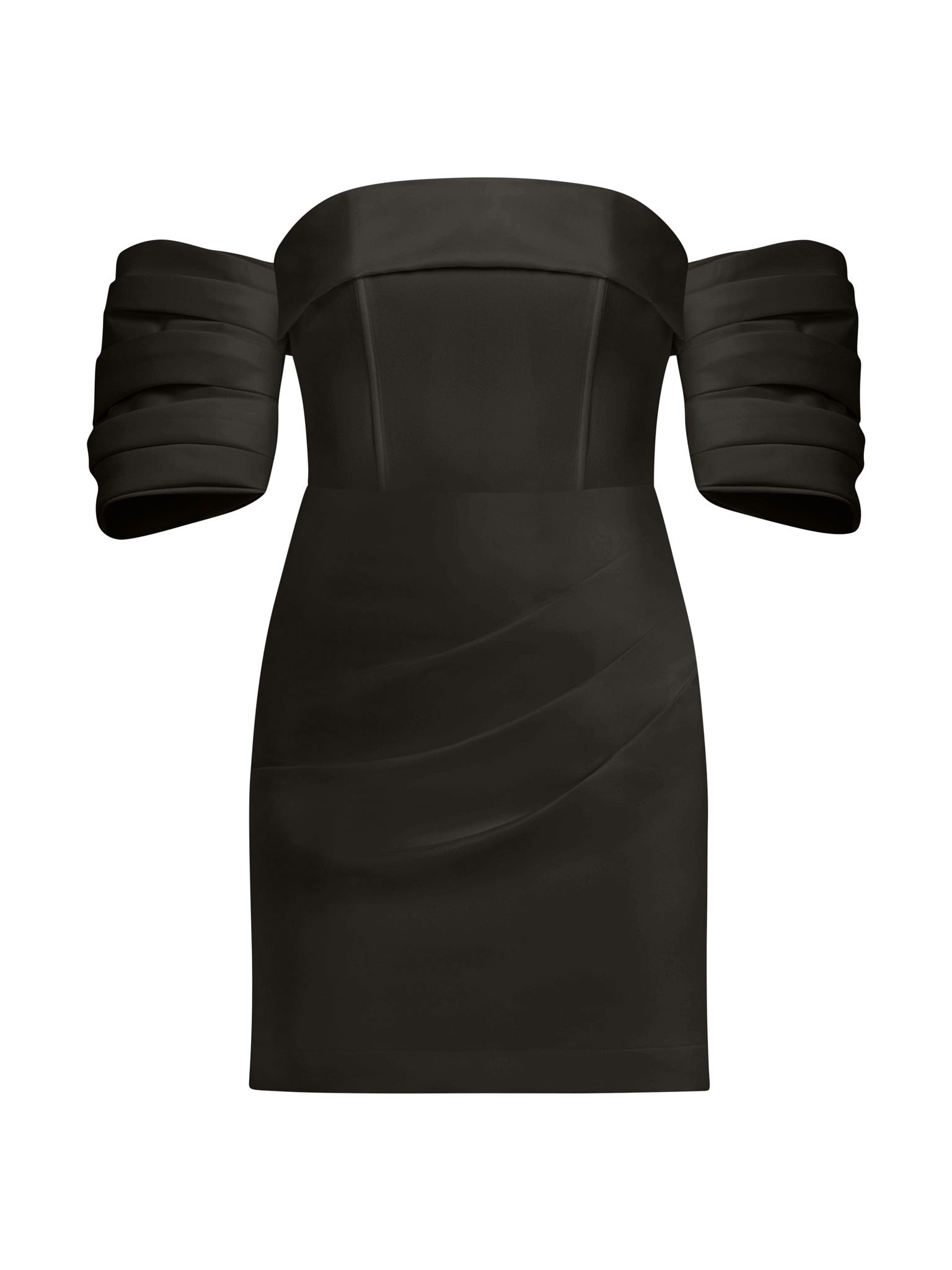 Tia Dorraine Women's Devotion Mini Dress With Detachable Sleeves - Black In Black